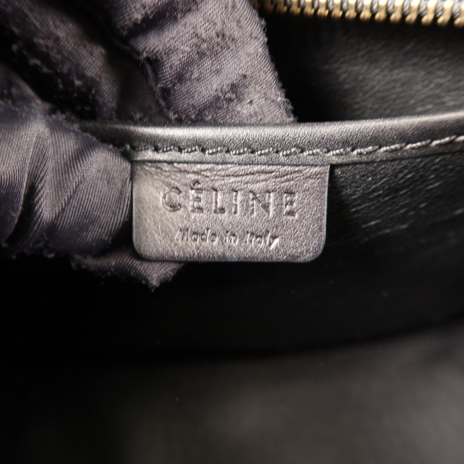 CELINE 牛皮皮革/馬毛Nano Luggage金扣手挽肩背兩用袋