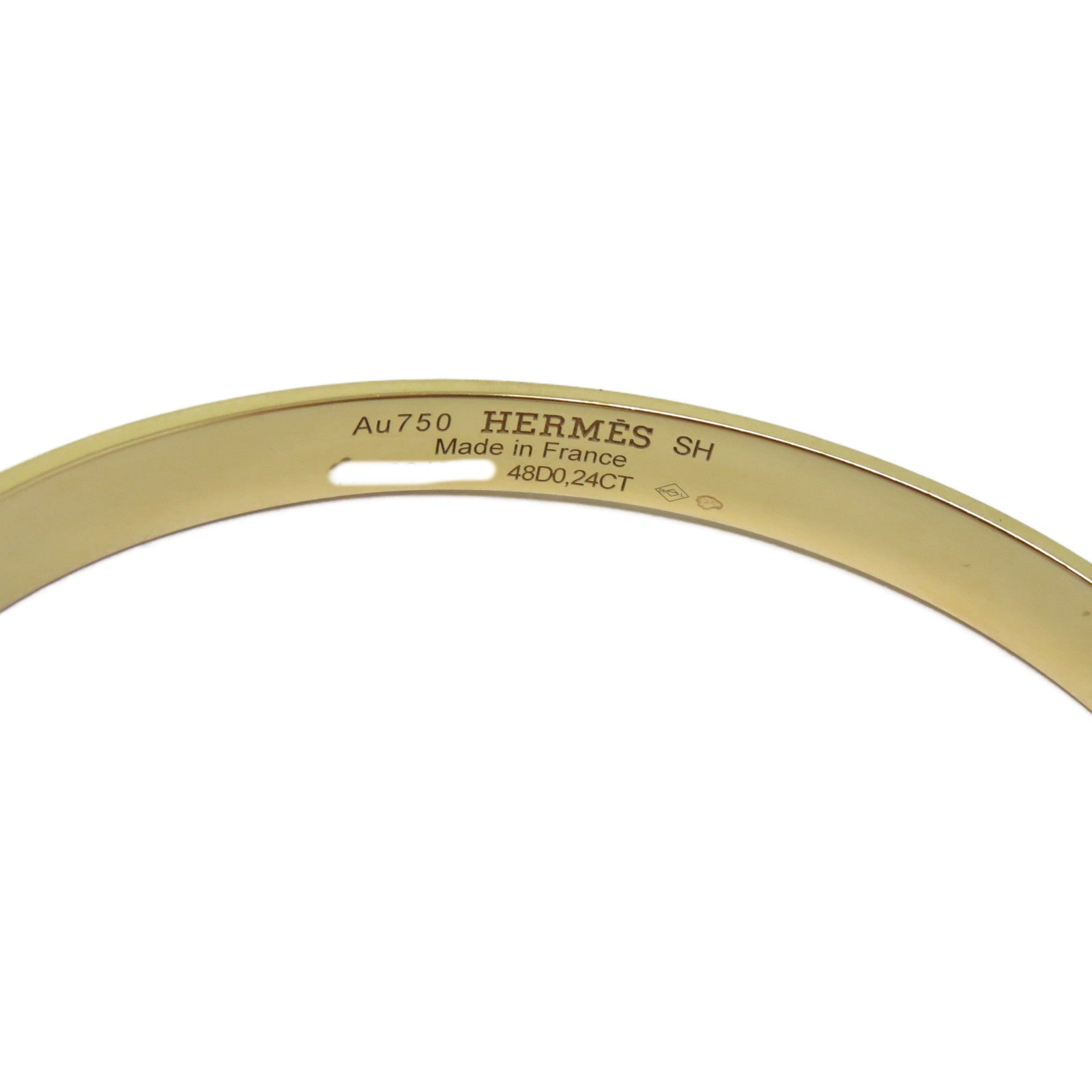 HERMES (PRICE DOWN) 0.24ct CDC Diamond Bracelet 18K Pink Gold