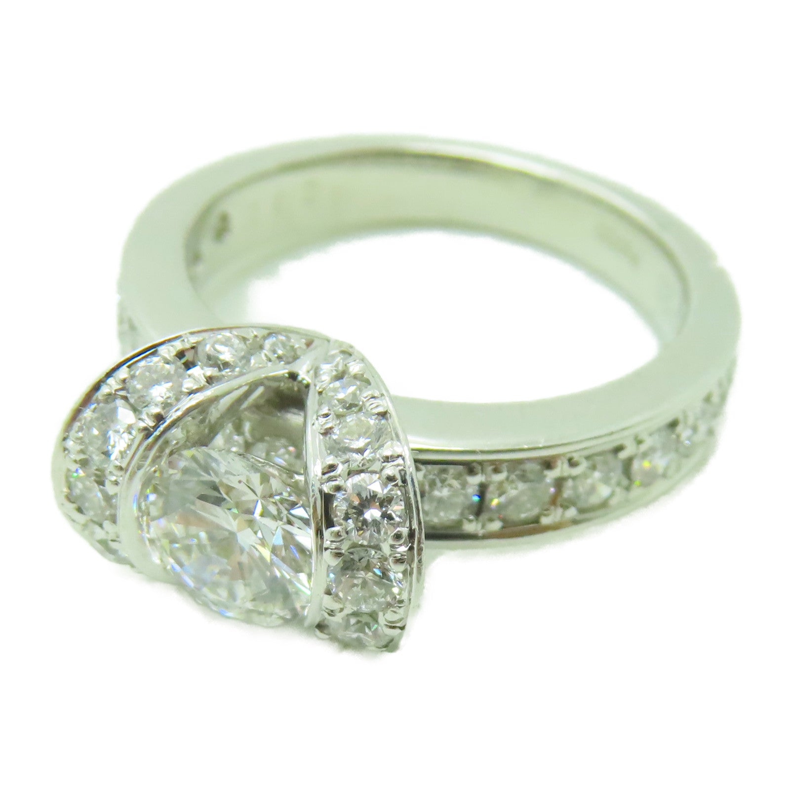 JEWELRY **【激減優惠】PT900鉑金Diamond Ring 1.02ct/0.728ct鑽石戒指US#5.75