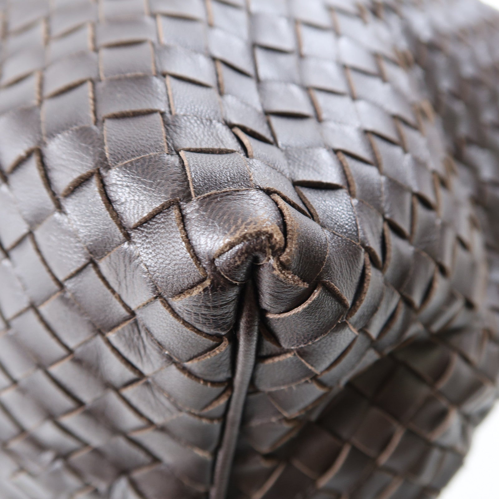 BOTTEGA VENETA 牛皮皮革Handbag手挽袋啡色