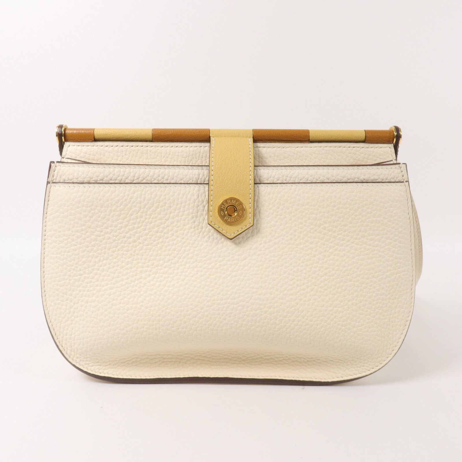 HERMES Clemence皮革Sac Saut 25肩背袋Nata