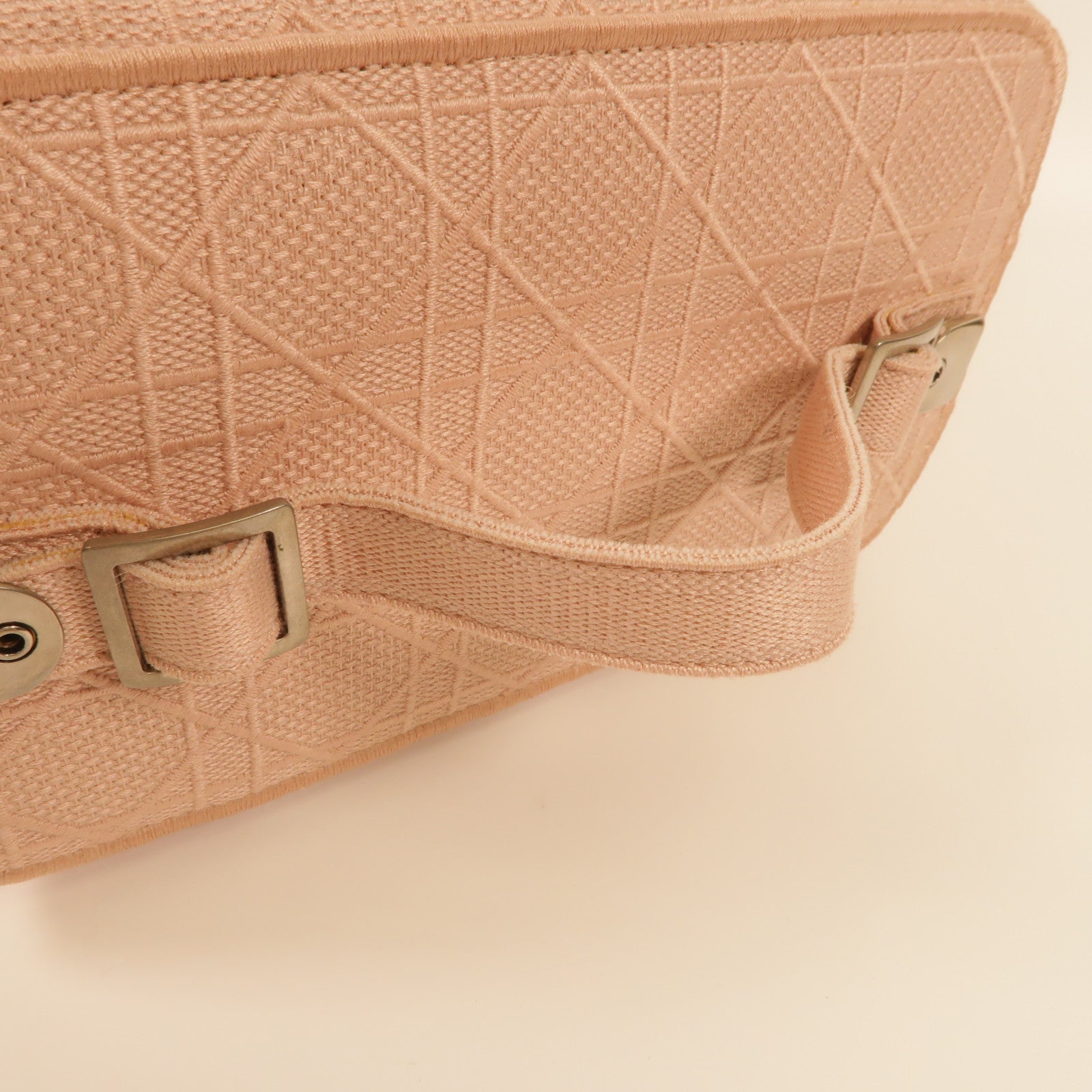 Dior SHW Vanity Bag Makeup Bag Cosmetic Bag Canvas Pink