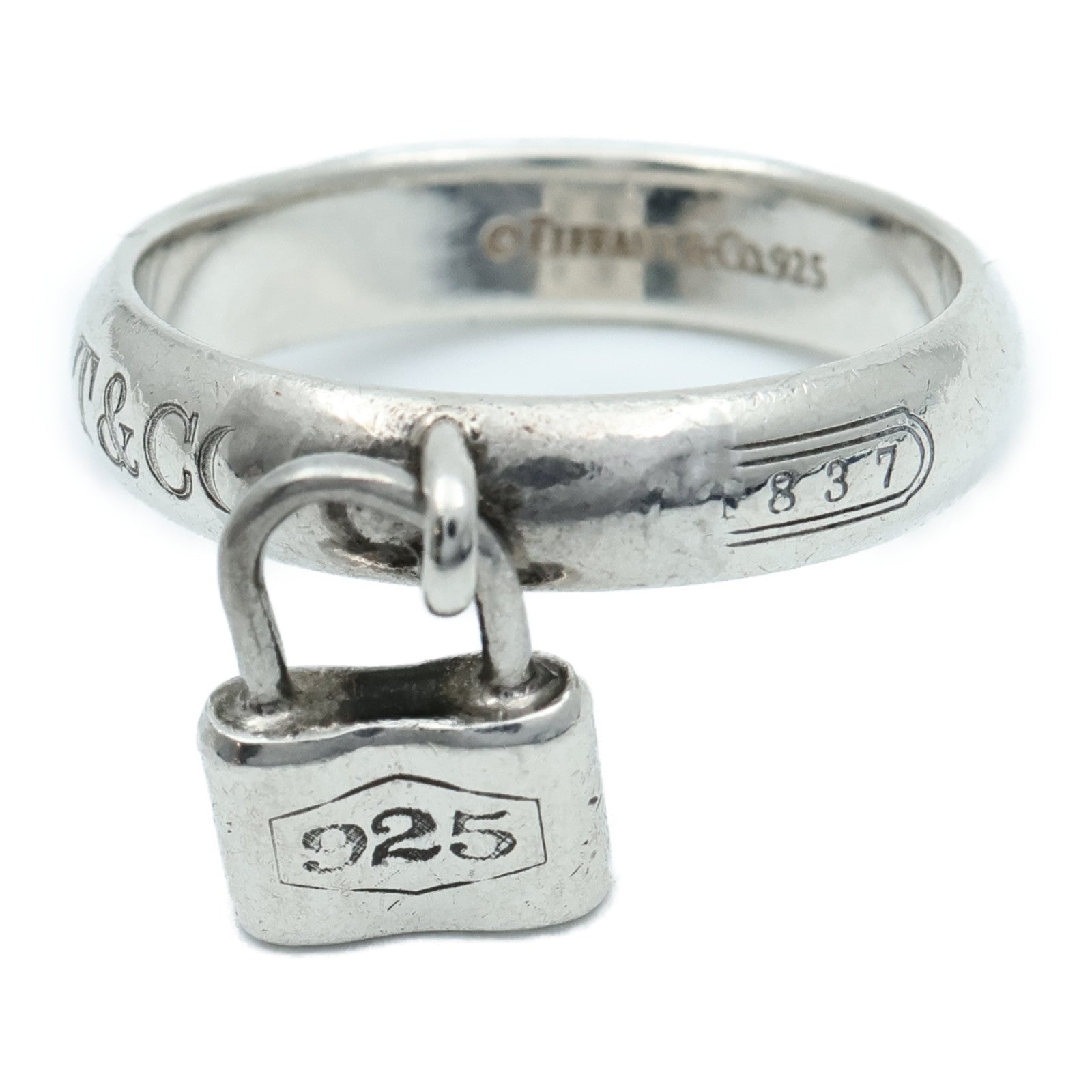 TIFFANY＆CO 【激減優惠】925/837純銀Lock Ring戒指US#5.75