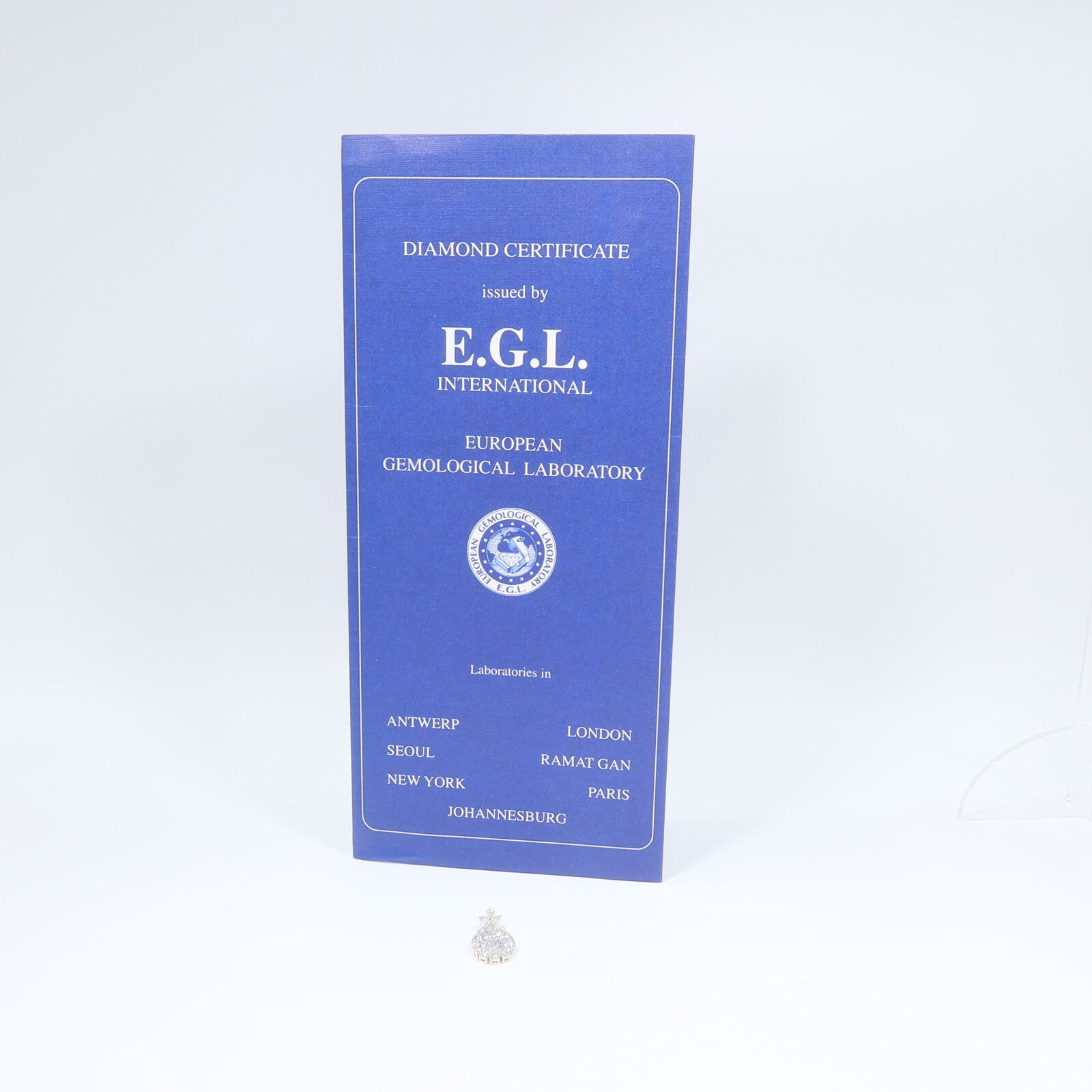 JEWELRY 18K白金Diamond Pendant Top鑽石吊墜