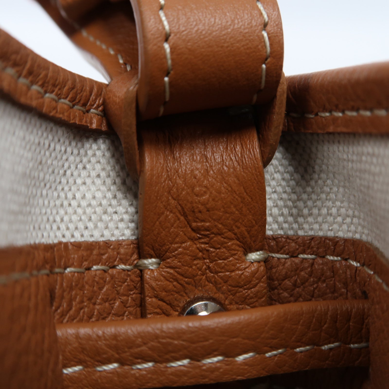 GOYARD 塗層帆布Petit Flot Bucket銀扣肩背袋黑色/啡色