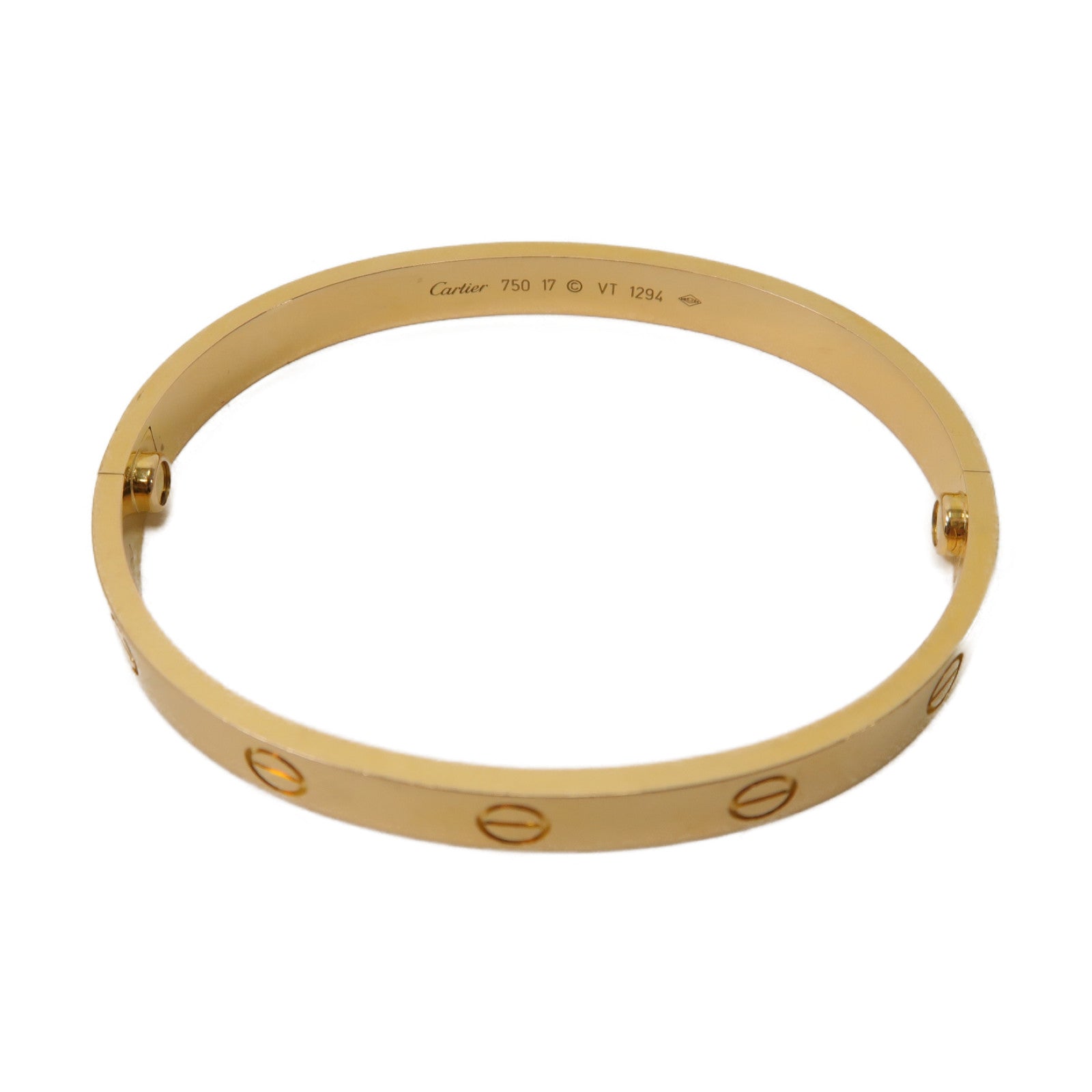 CARTIER 18K黃金Love Bracelet手鐲Cartier#17