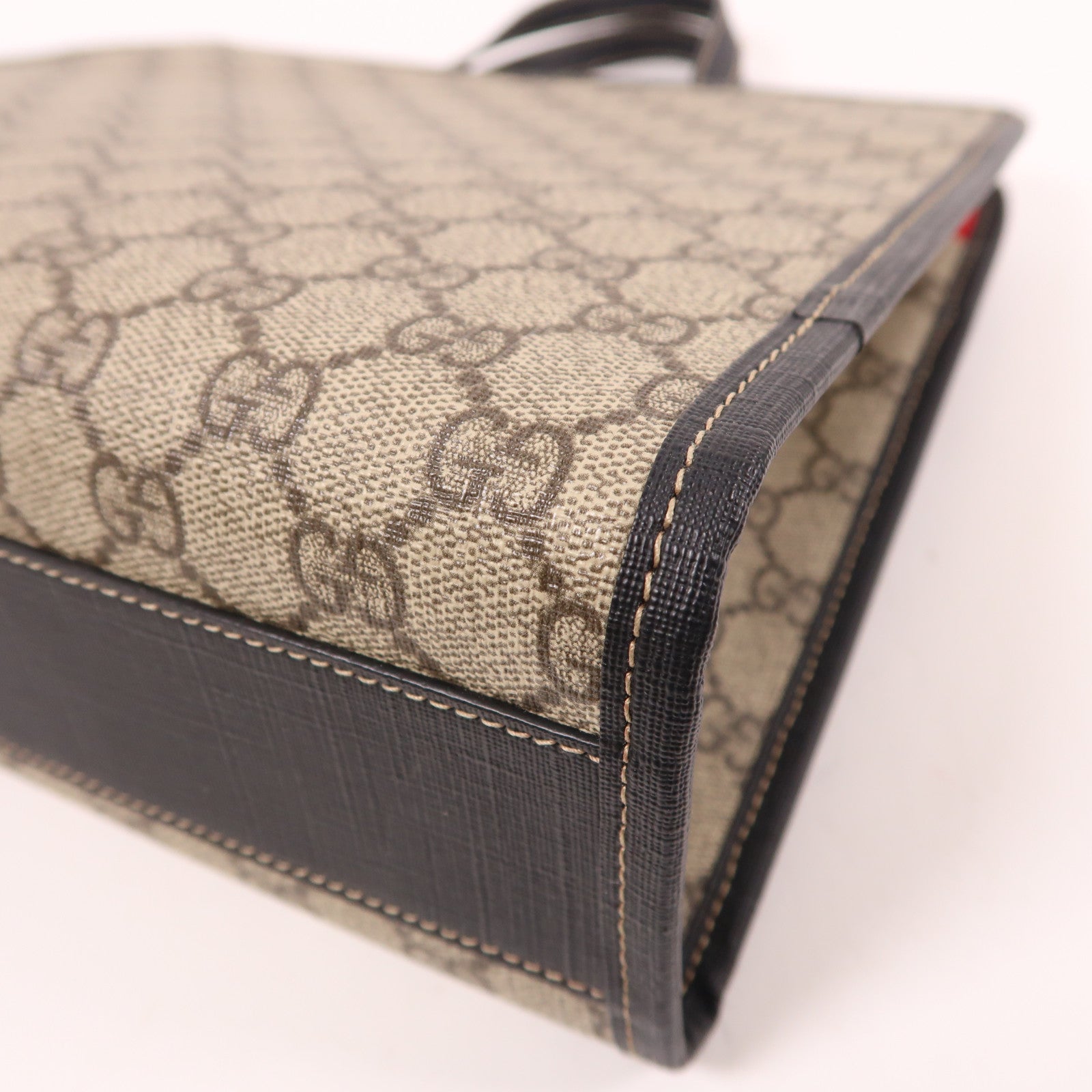 GUCCI 【激減優惠】塗層帆布Tote Bag銀扣手挽肩背兩用袋