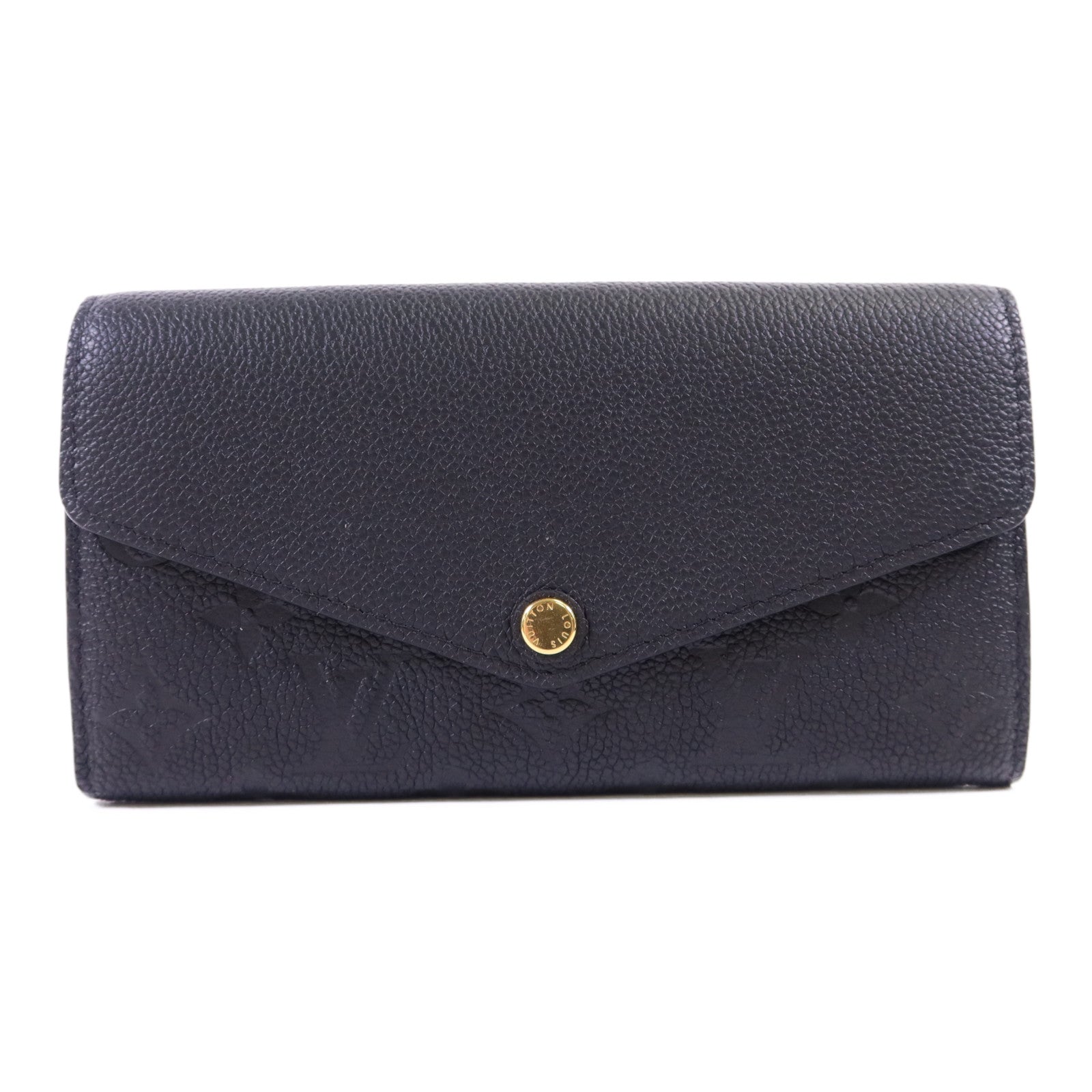 LOUIS VUITTON Monogram Empreinte Sarah Long Wallet金扣長錢包