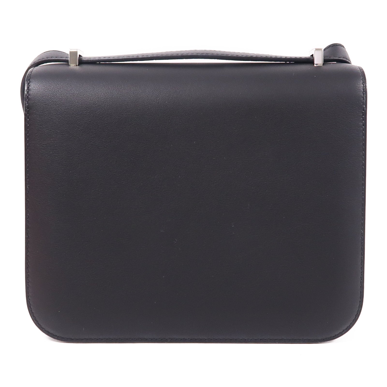 HERMES Swift皮革Dancing Flowers銀扣肩背袋