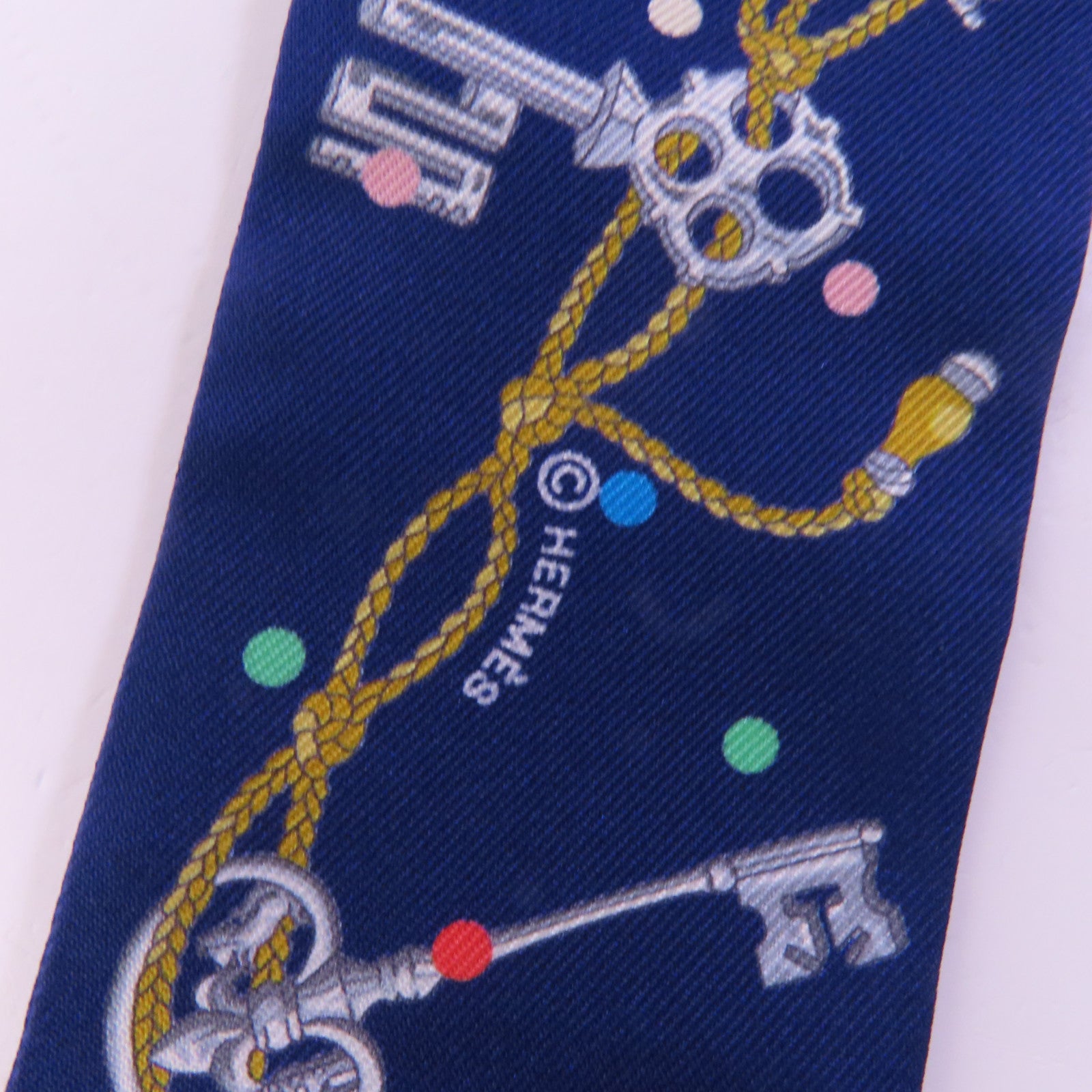 HERMES 絲質Twilly絲巾