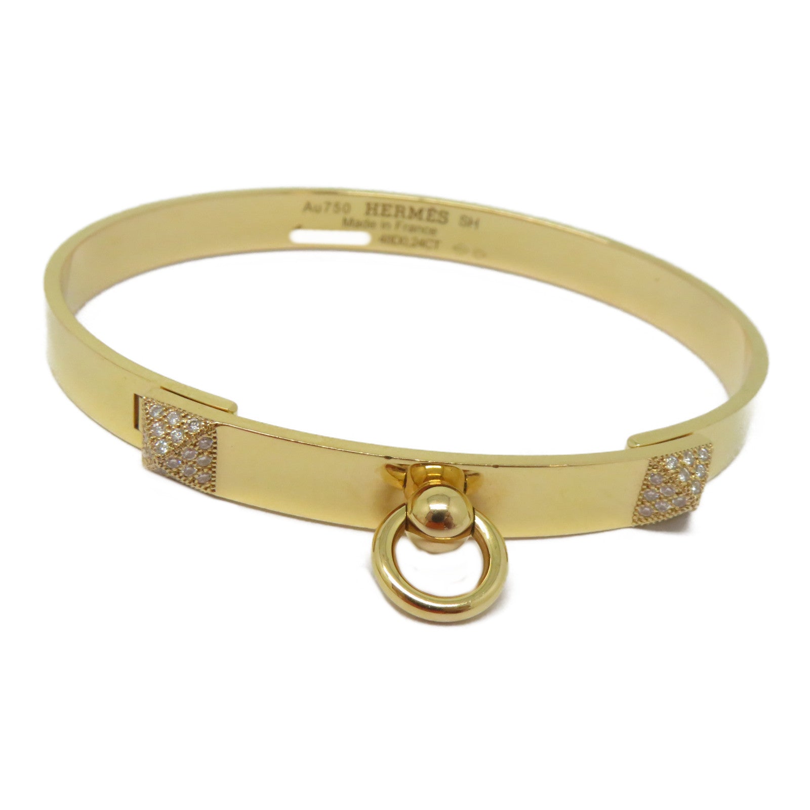HERMES (PRICE DOWN) 0.24ct CDC Diamond Bracelet 18K Pink Gold