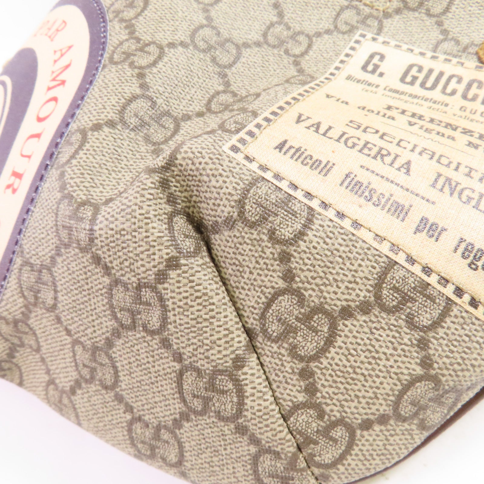 GUCCI 塗層帆布Waist Bag金扣腰包灰色