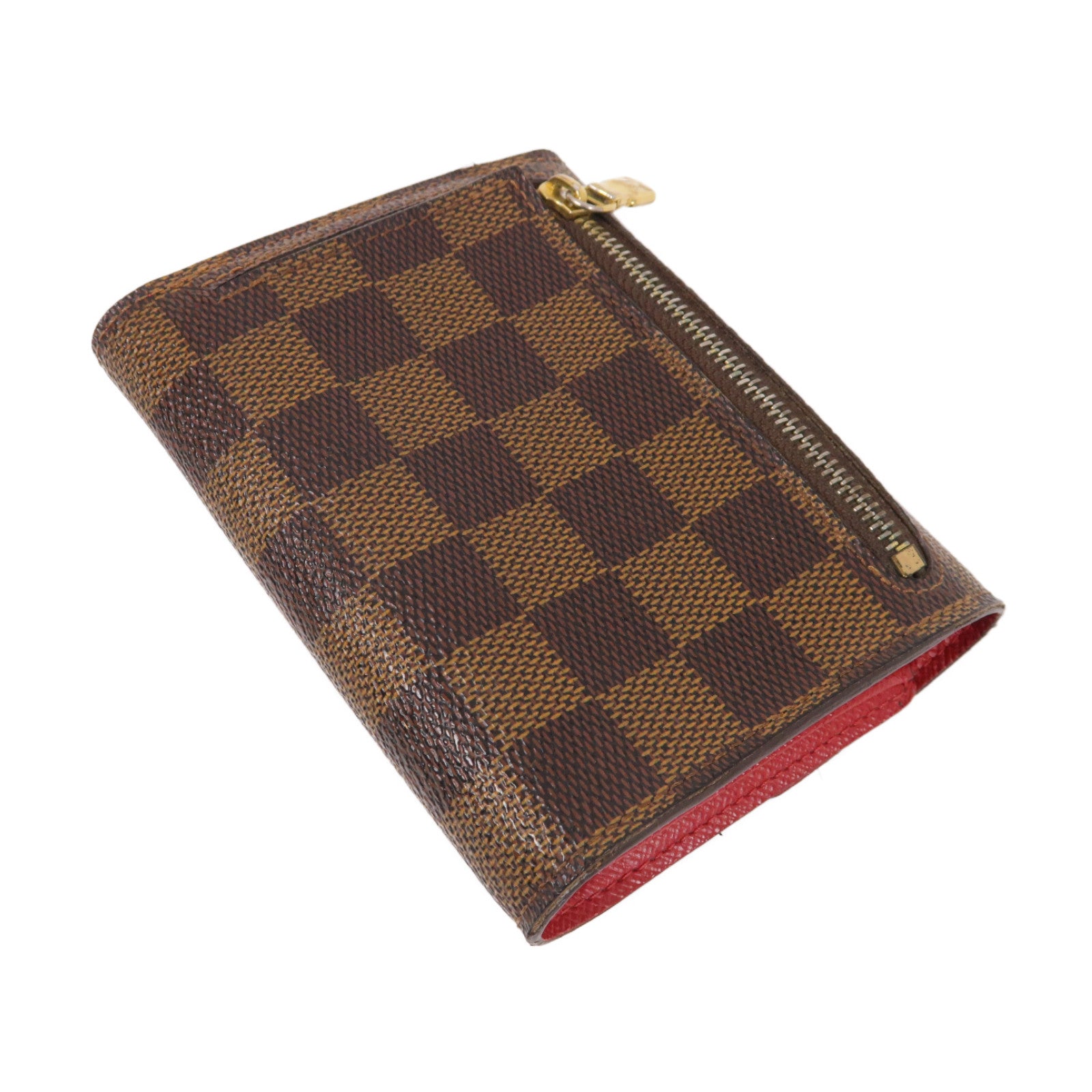 LOUIS VUITTON 【激減優惠】Damier Pottefeuille Koala Wallet金扣折疊錢包啡色