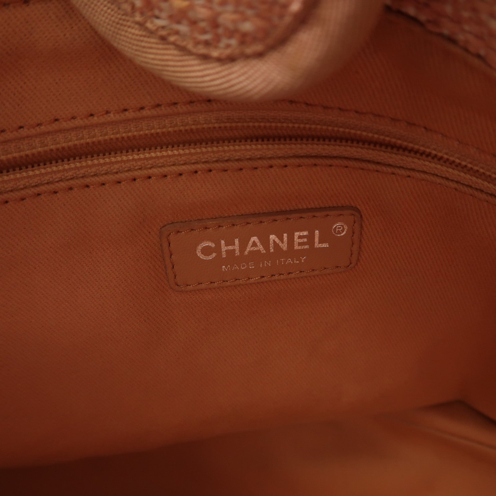 CHANEL Tweed Deauville銀扣鏈帶肩背袋