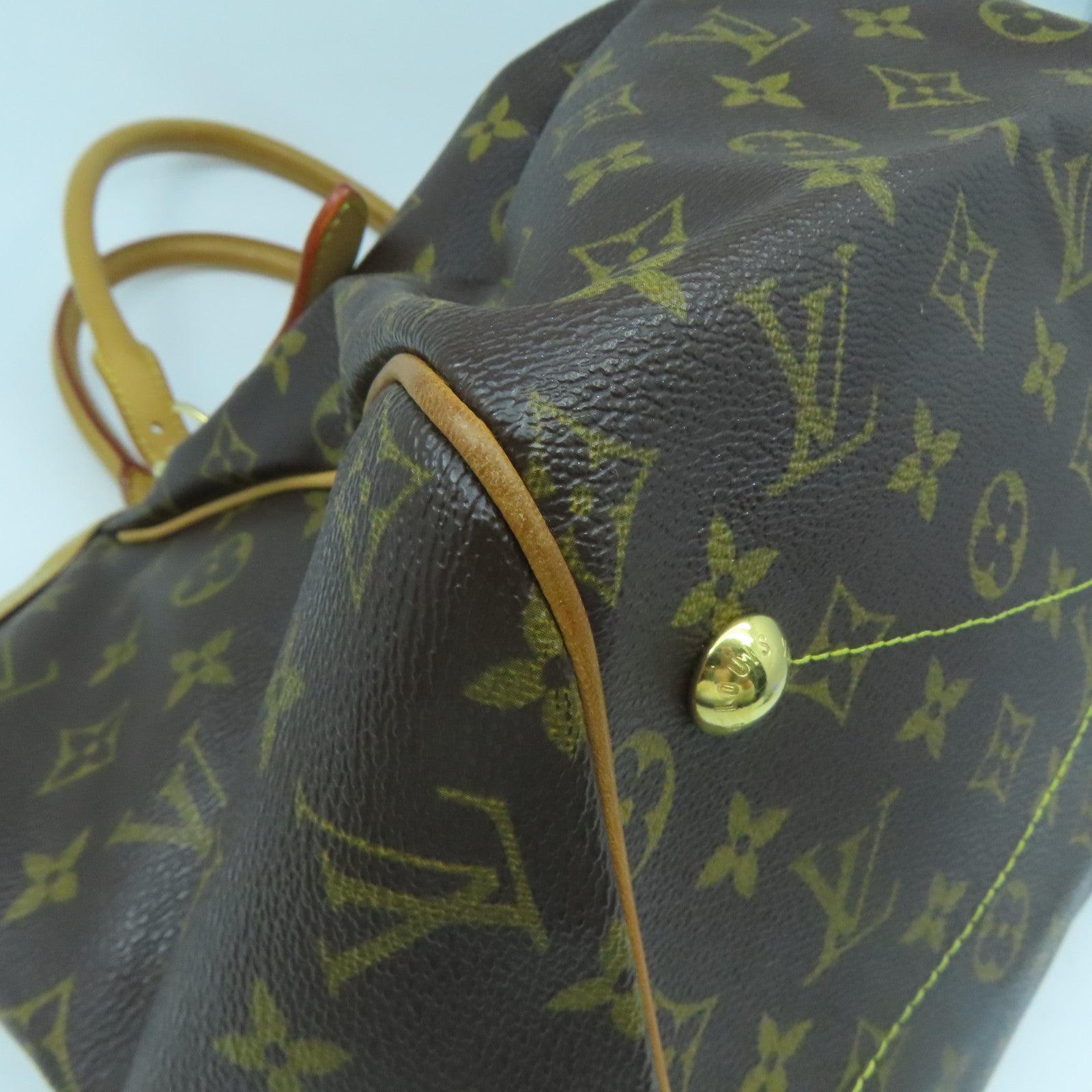 LOUIS VUITTON 【激減優惠】Monogram Tivoli GM金扣手挽袋啡色