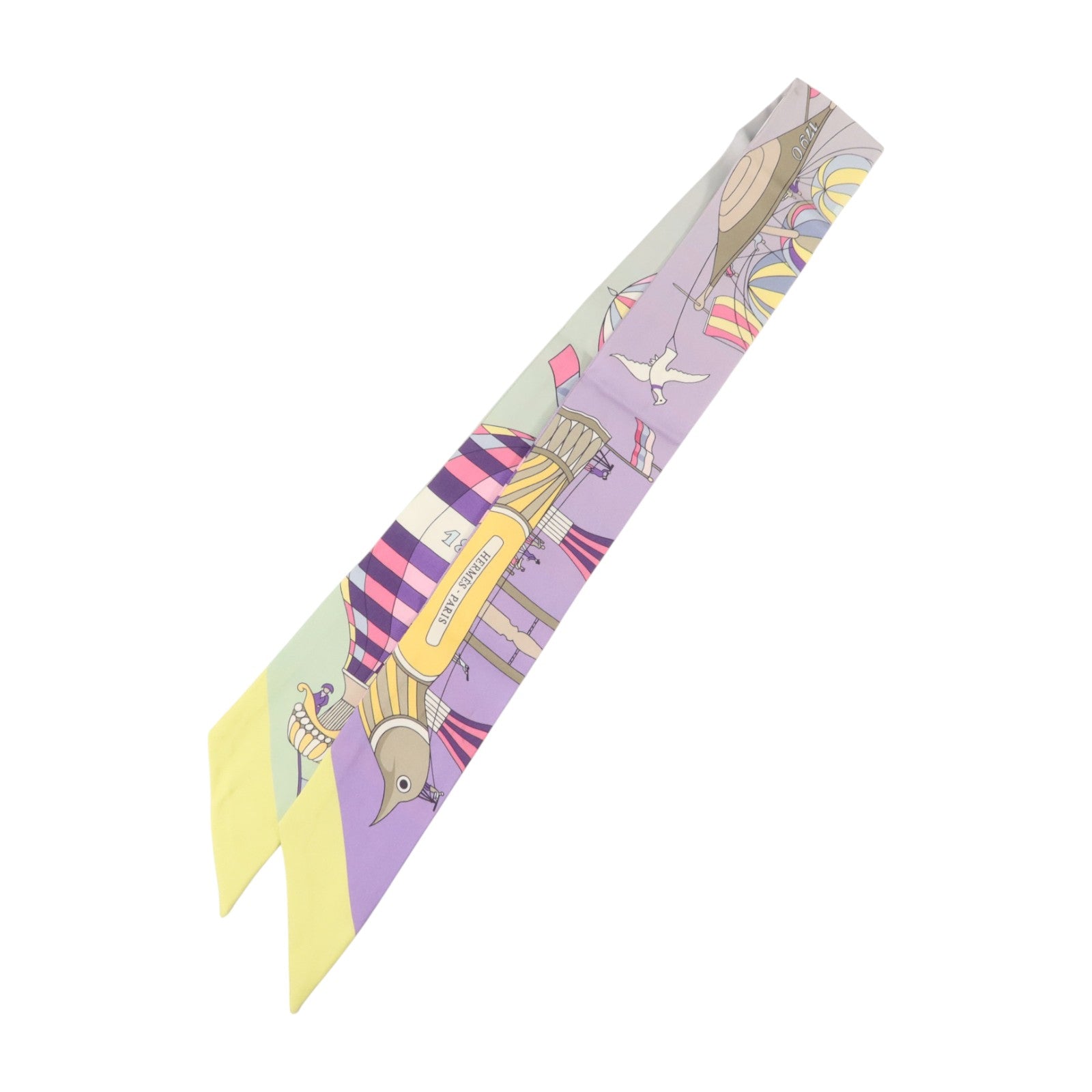 HERMES 絲質Twilly絲巾