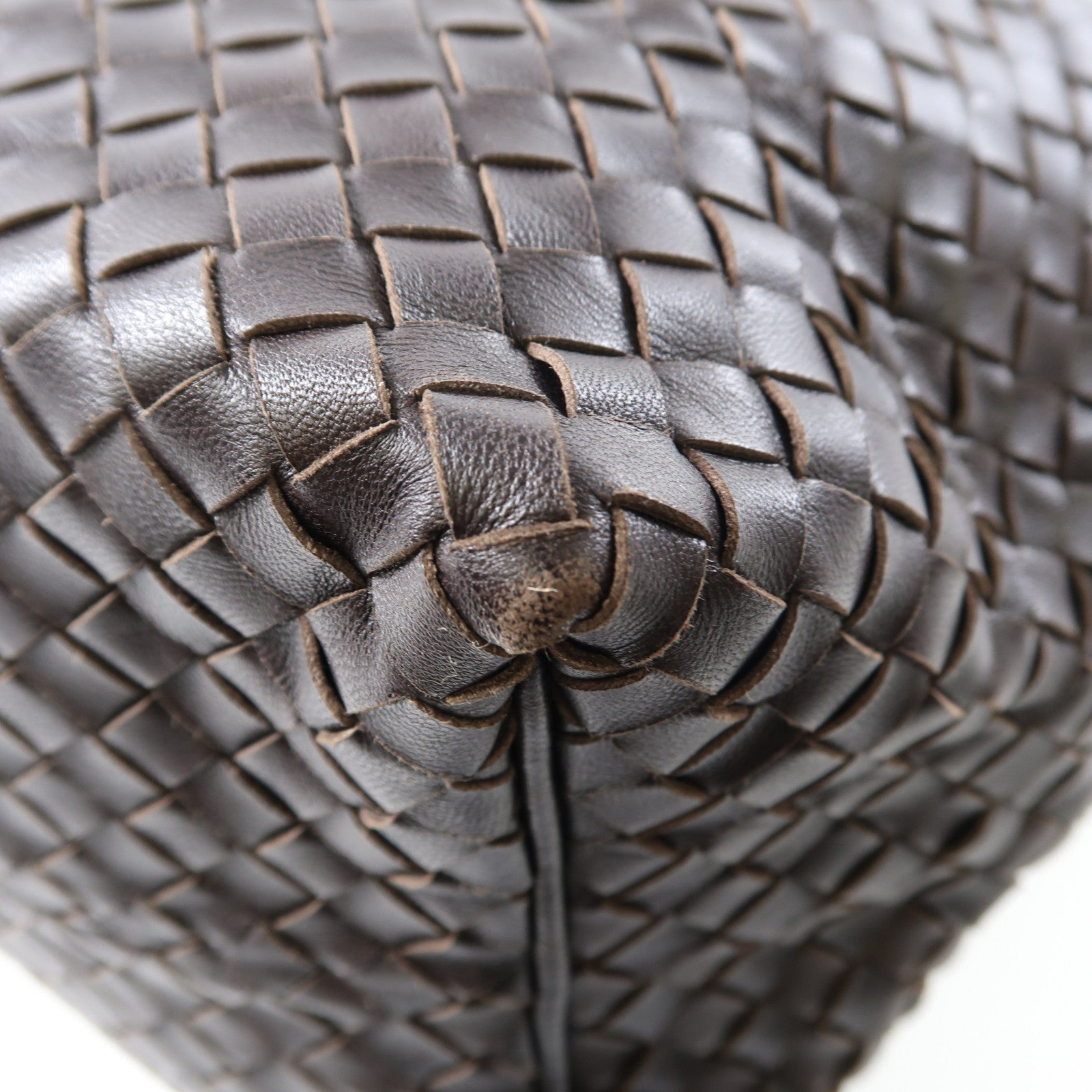 BOTTEGA VENETA 牛皮皮革Handbag手挽袋啡色