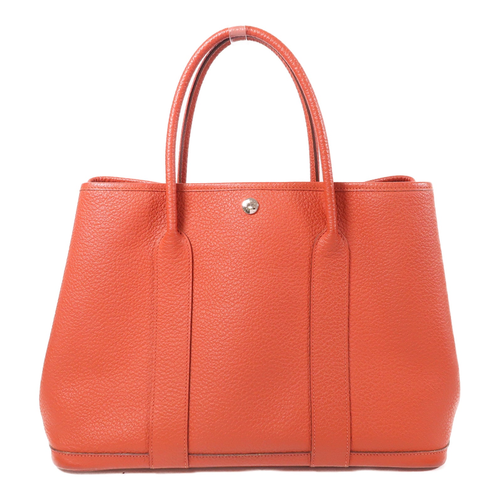 HERMES Negonda皮革Garden Party PM銀扣手挽袋