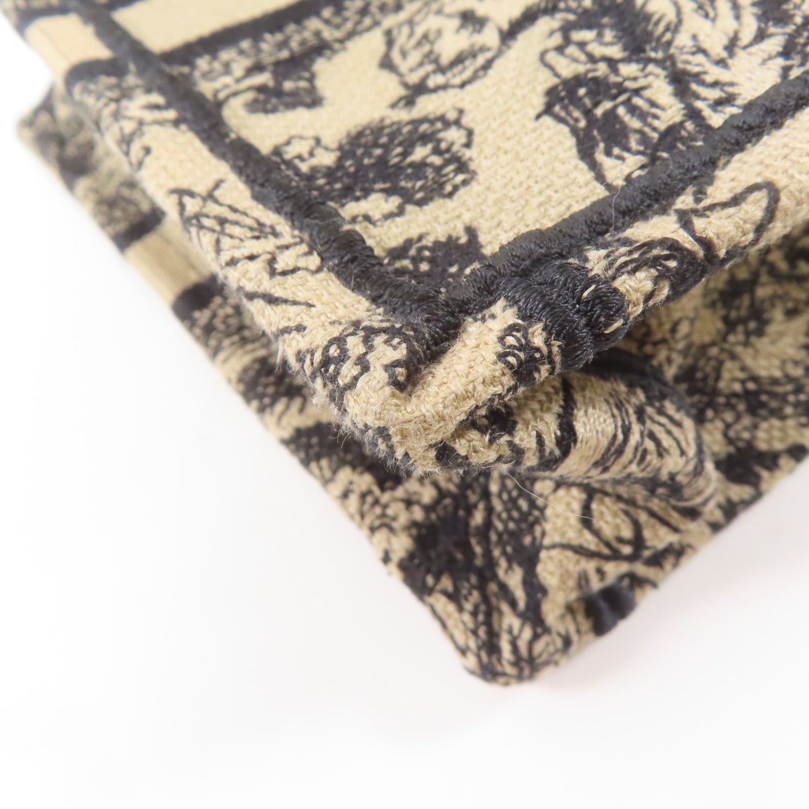 Dior 帆布Mini Vertical Dior Book Tote金扣手挽肩背兩用袋淺褐色/黑色