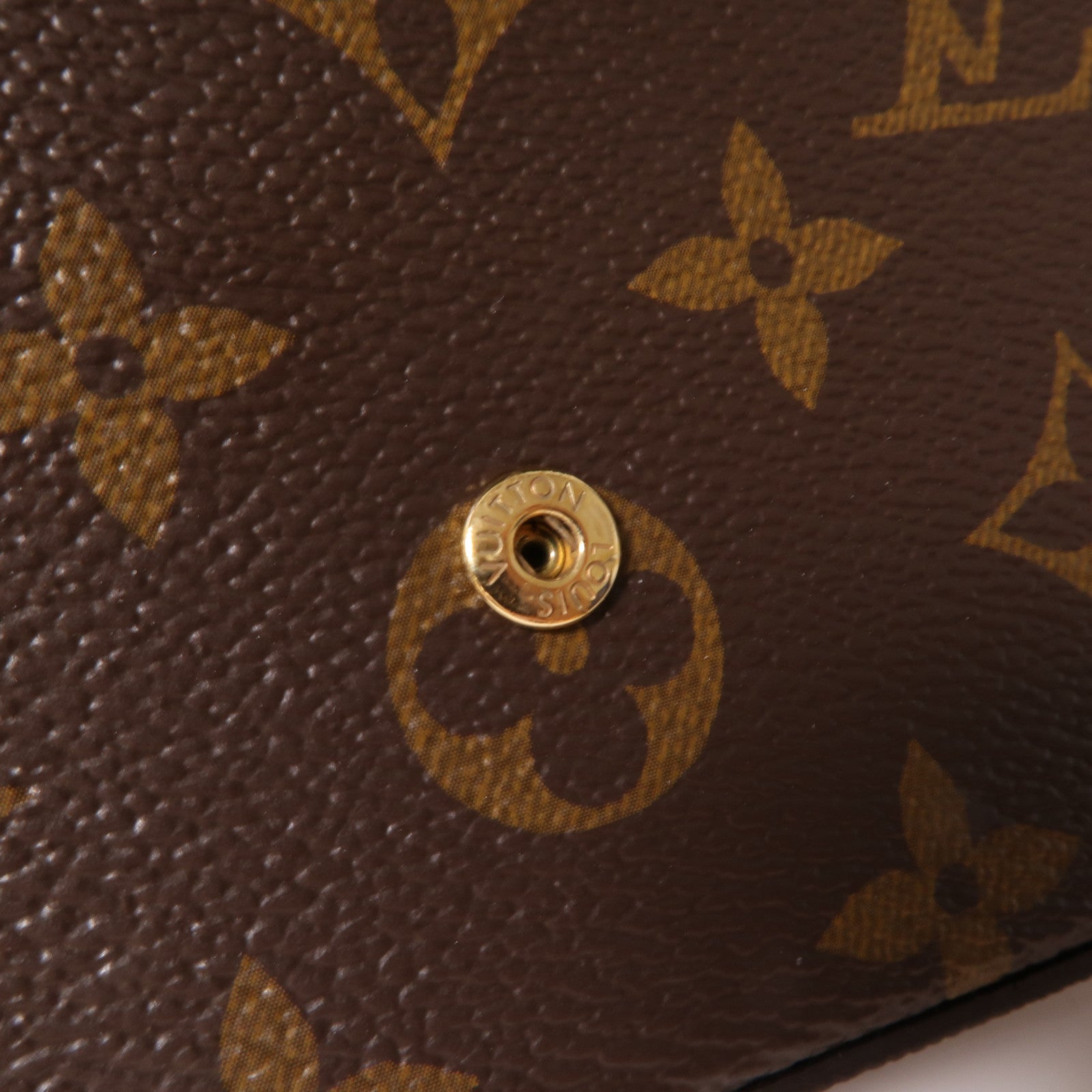 LOUIS VUITTON Monogram Felicie Strap & Go金扣肩背袋啡色