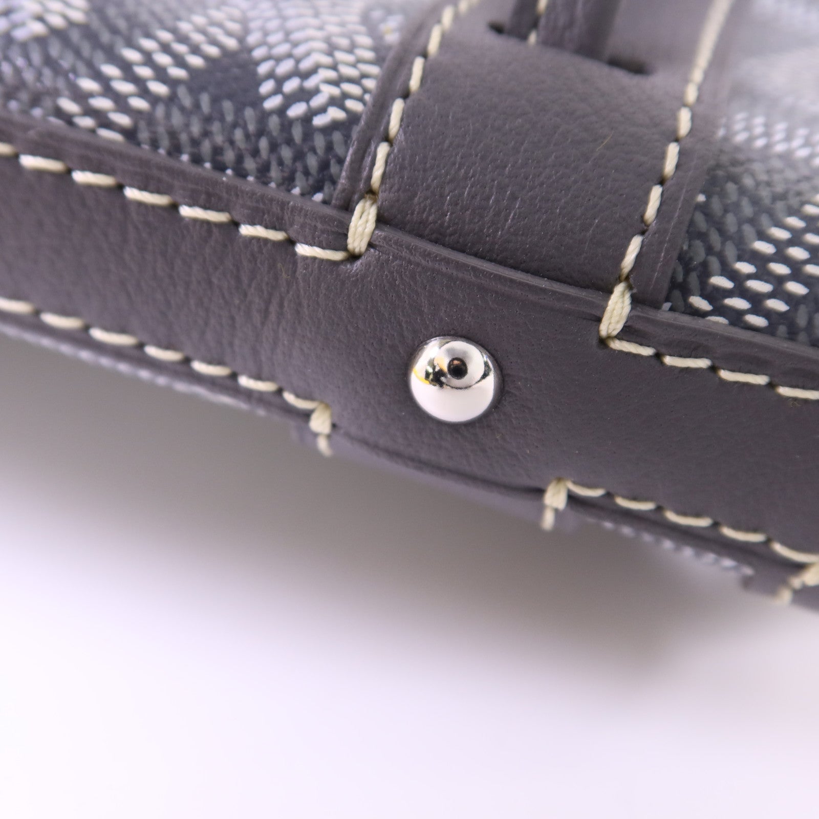 GOYARD 塗層帆布Petit Flot PM Bucket Bag銀扣肩背袋