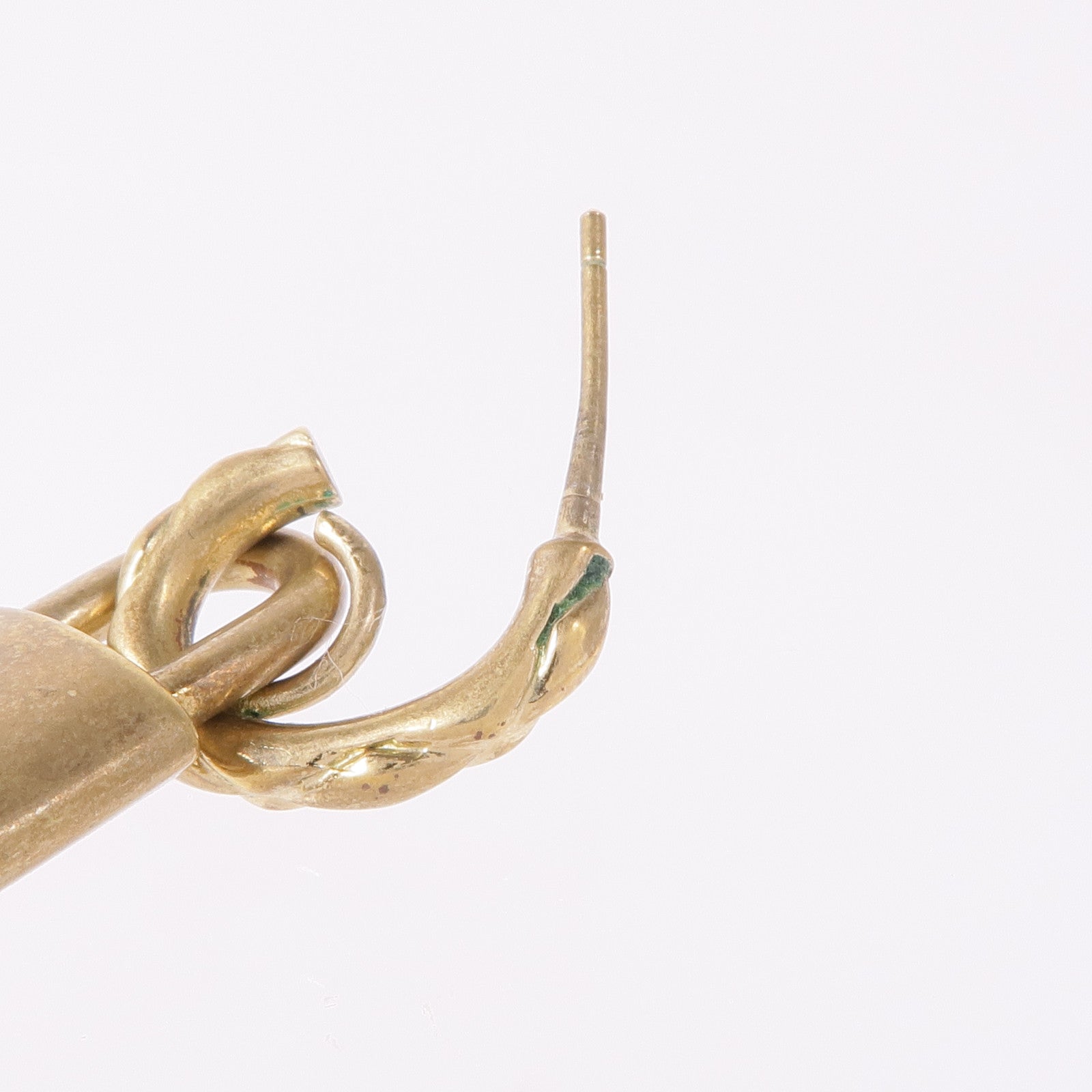 CHANEL CC Earrings Metal Gold