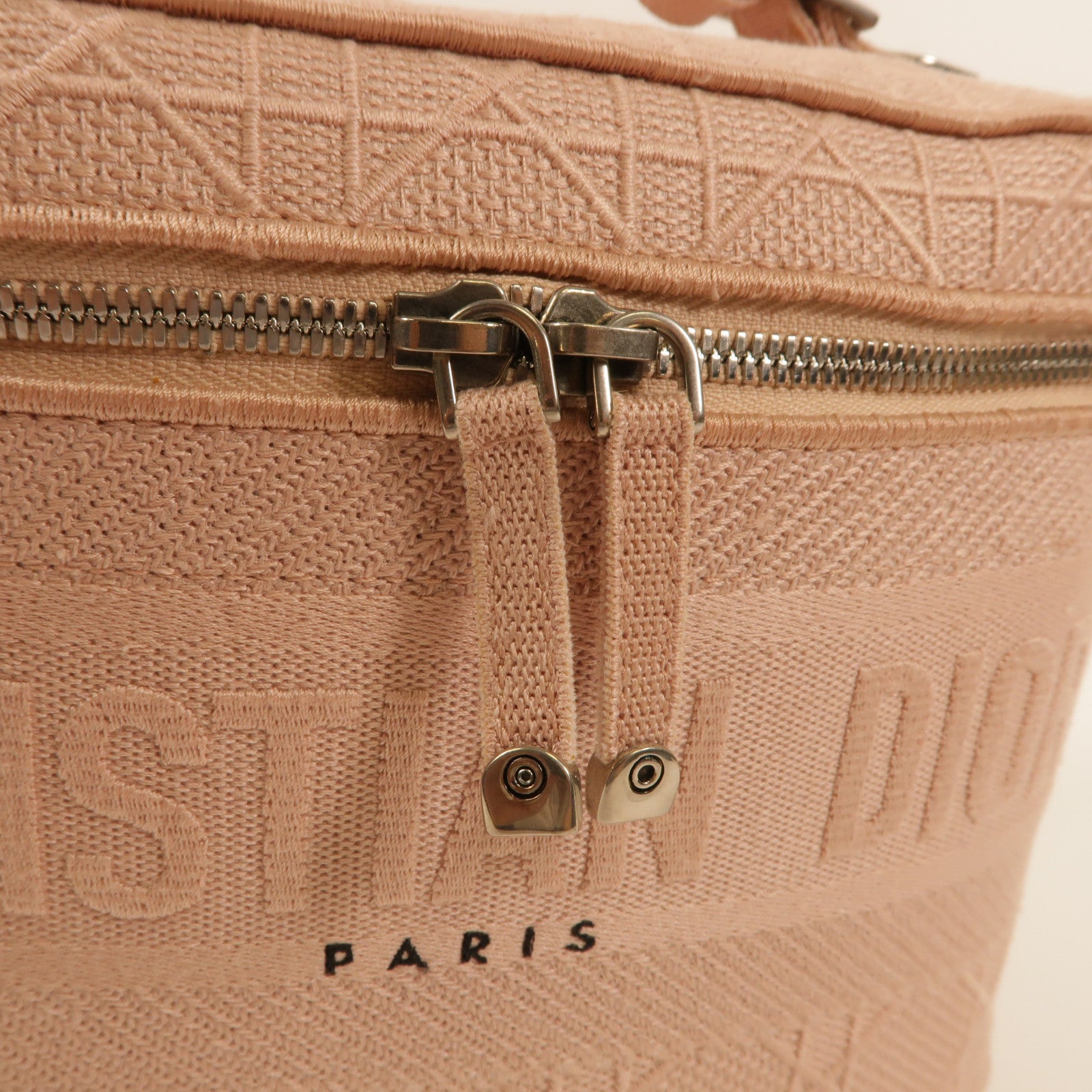 Dior SHW Vanity Bag Makeup Bag Cosmetic Bag Canvas Pink