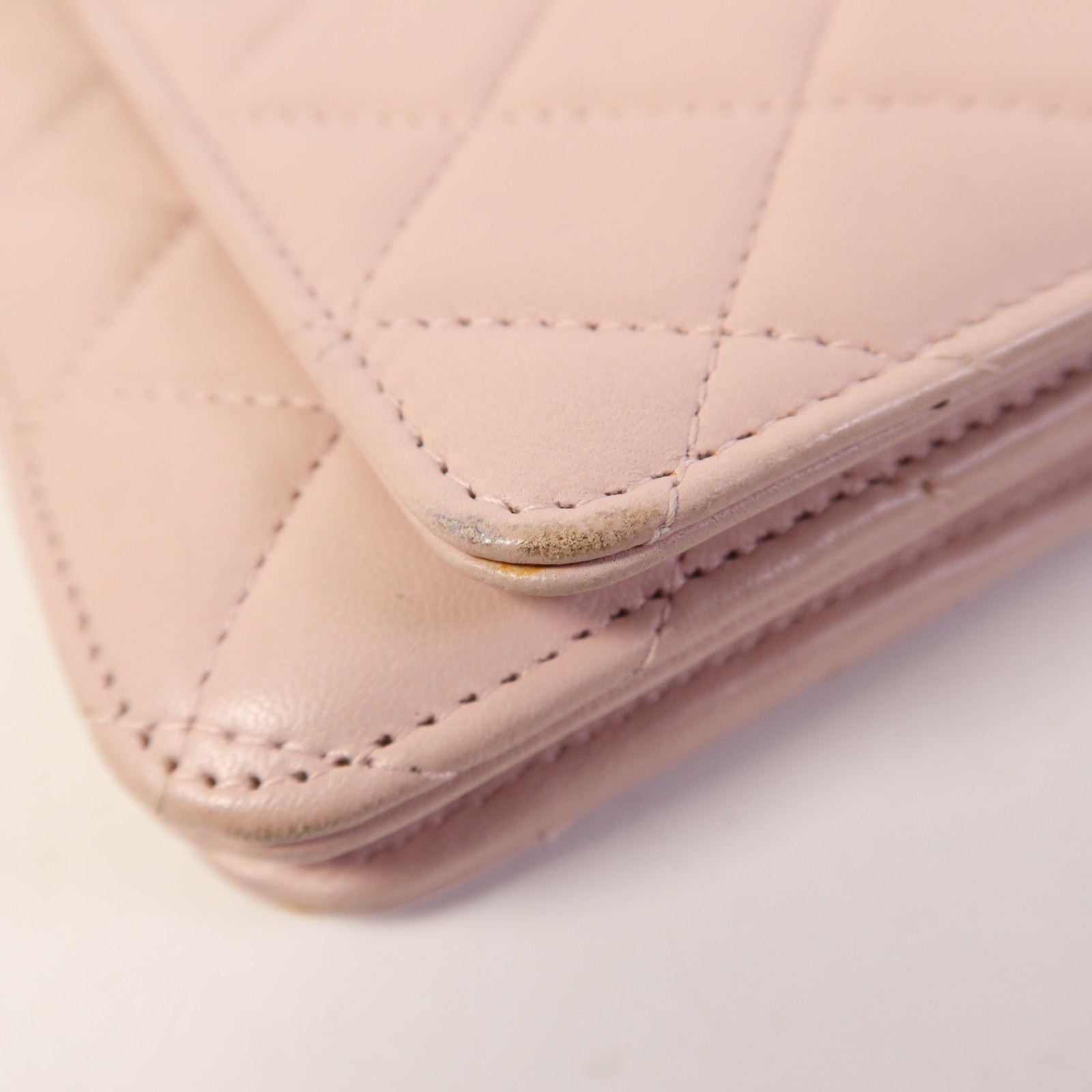 CHANEL 羊皮皮革WOC Wallet On Chain銀扣鏈帶肩背袋