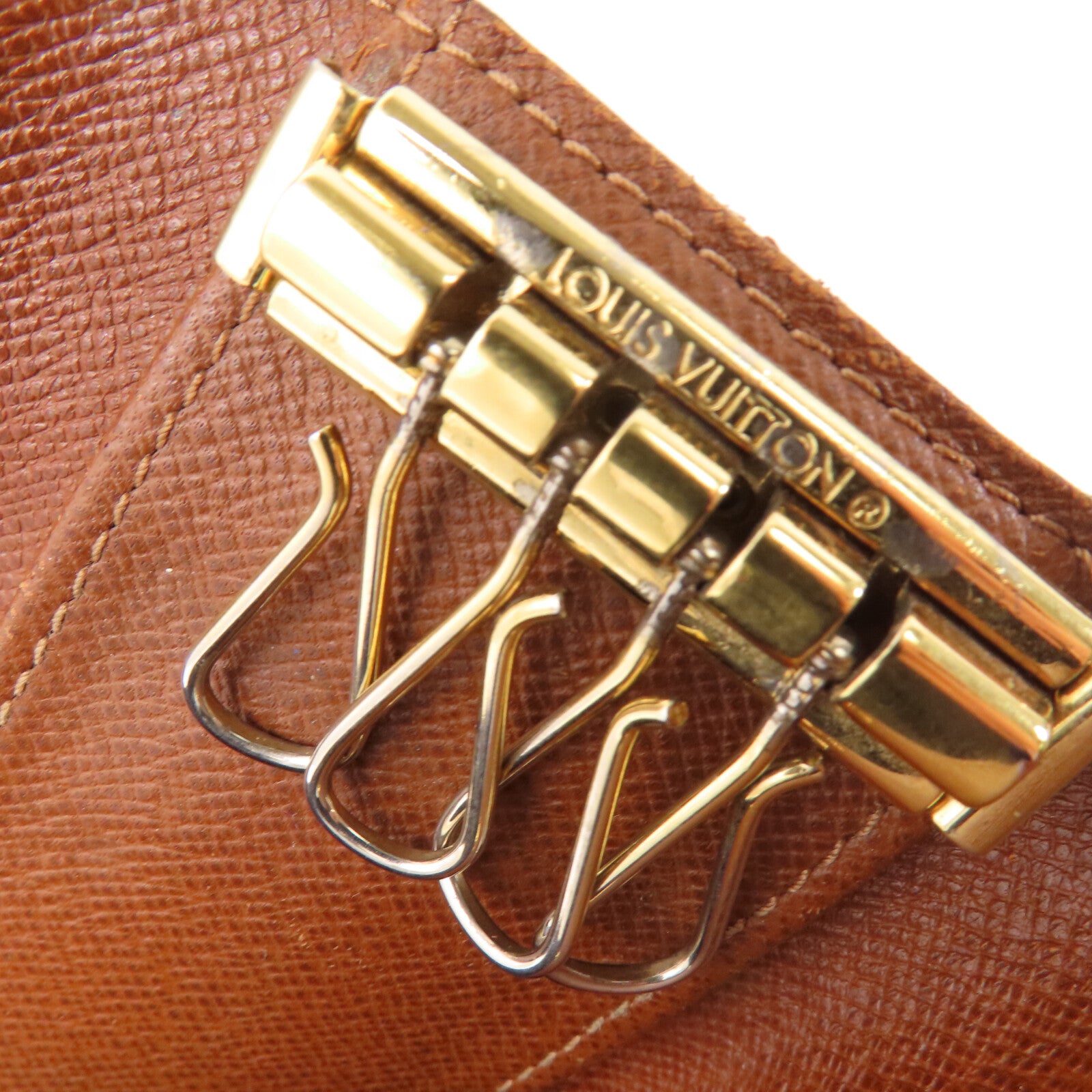 LOUIS VUITTON Monogram 4Key Holder金扣鎖匙包