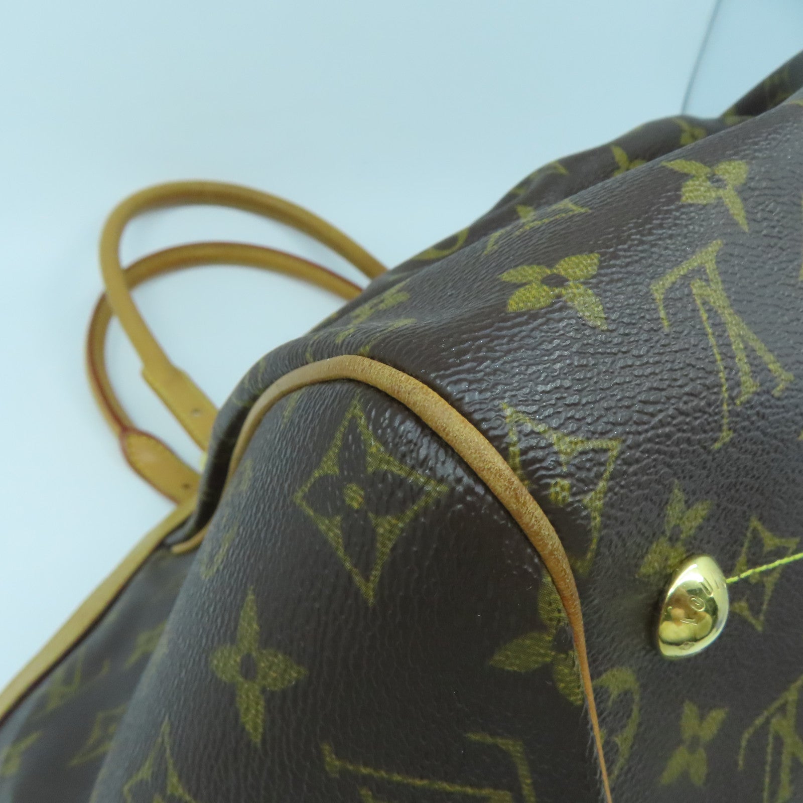 LOUIS VUITTON 【激減優惠】Monogram Tivoli GM金扣手挽袋啡色