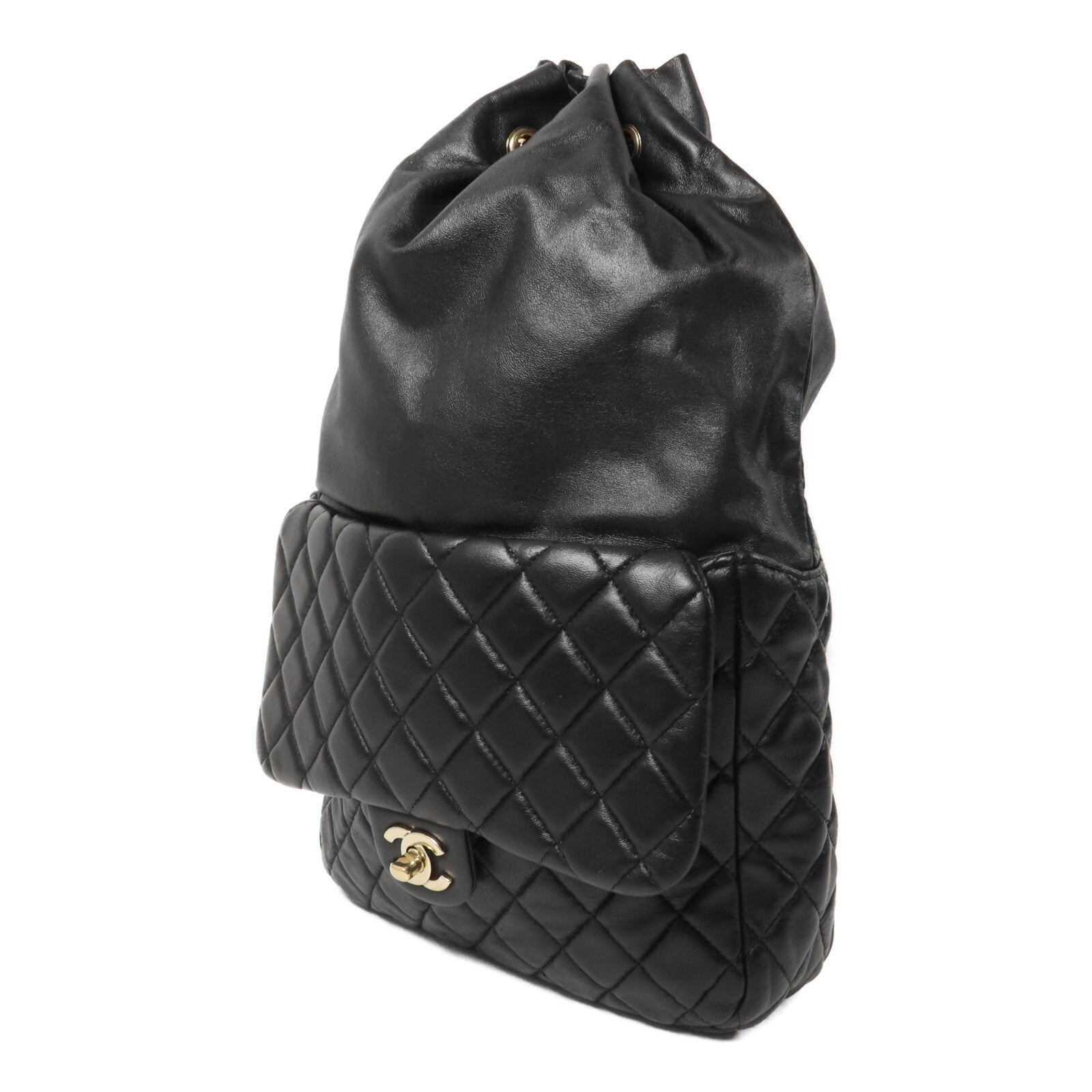 CHANEL 羊皮皮革Matelasse鏈帶背包