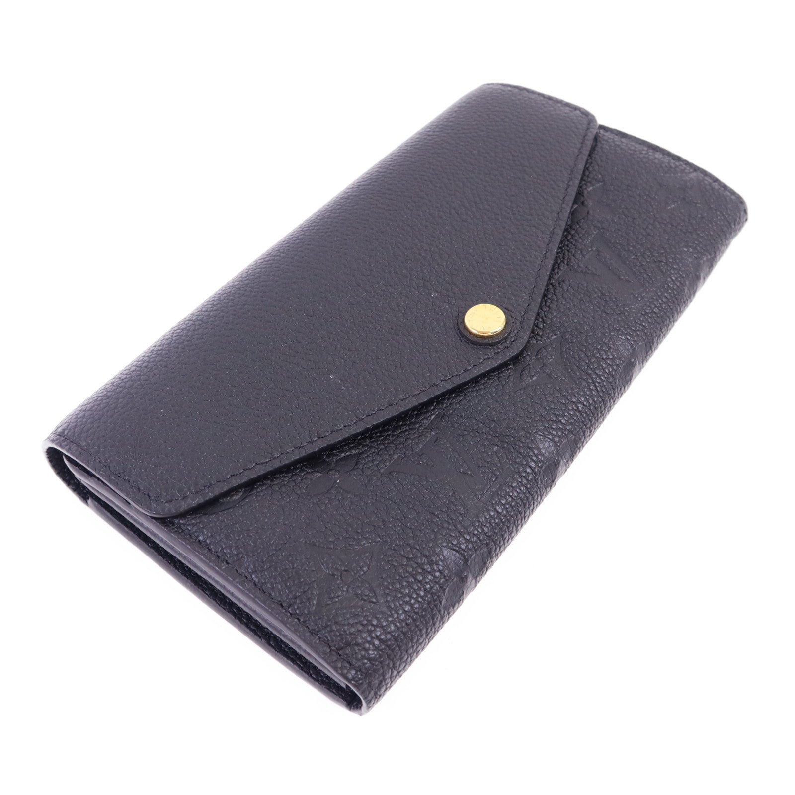 LOUIS VUITTON Monogram Empreinte Sarah Long Wallet金扣長錢包