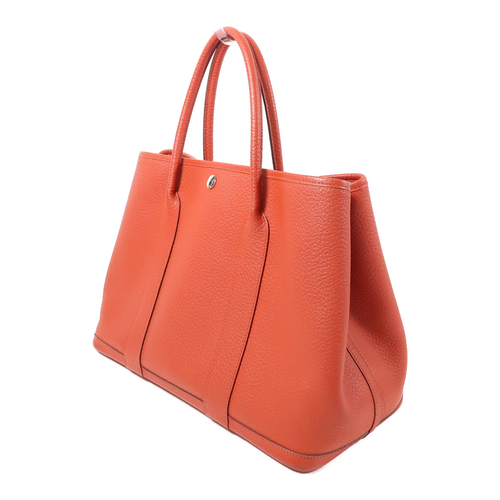 HERMES Negonda皮革Garden Party PM銀扣手挽袋