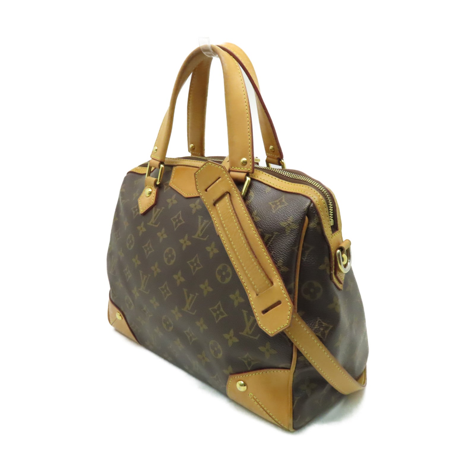 LOUIS VUITTON 【激減優惠】Monogram Retiro PM金扣手挽肩背兩用袋棕色