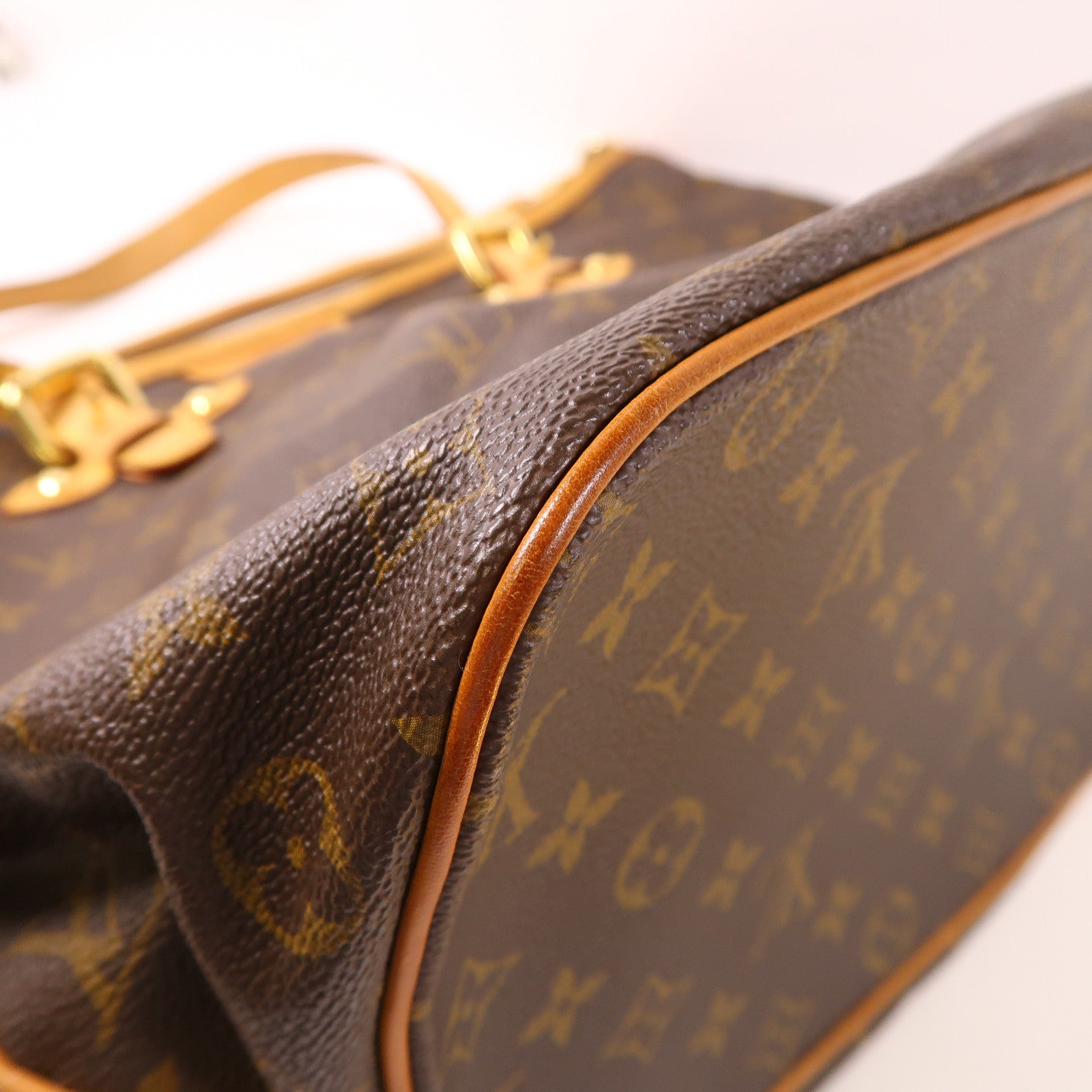 LOUIS VUITTON Monogram Palermo GM金扣手挽肩背兩用袋棕色