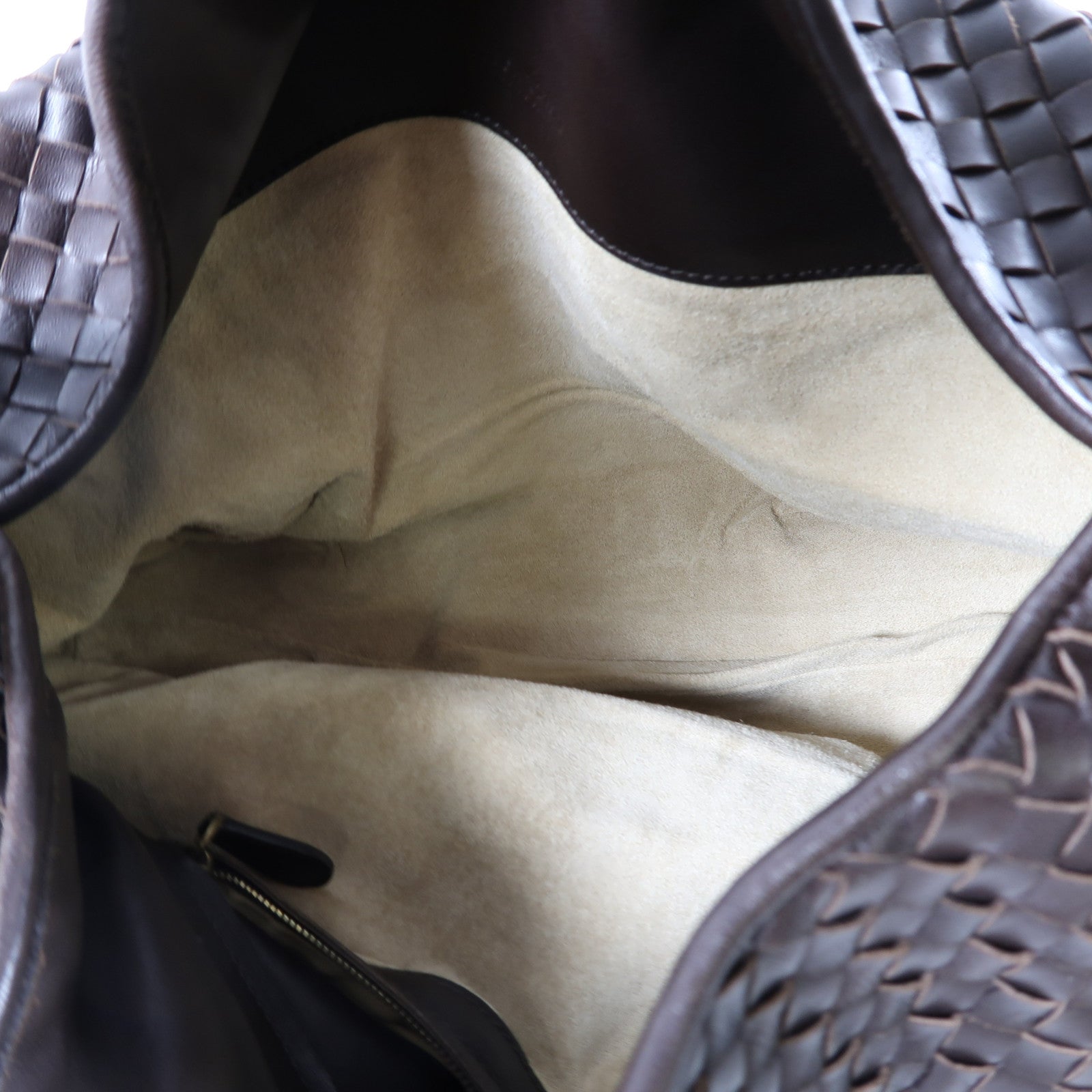 BOTTEGA VENETA 牛皮皮革Handbag手挽袋啡色