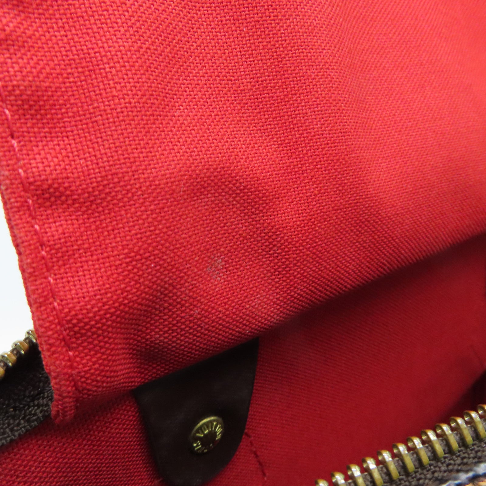 LOUIS VUITTON Damier Speedy 30金扣手挽袋啡色