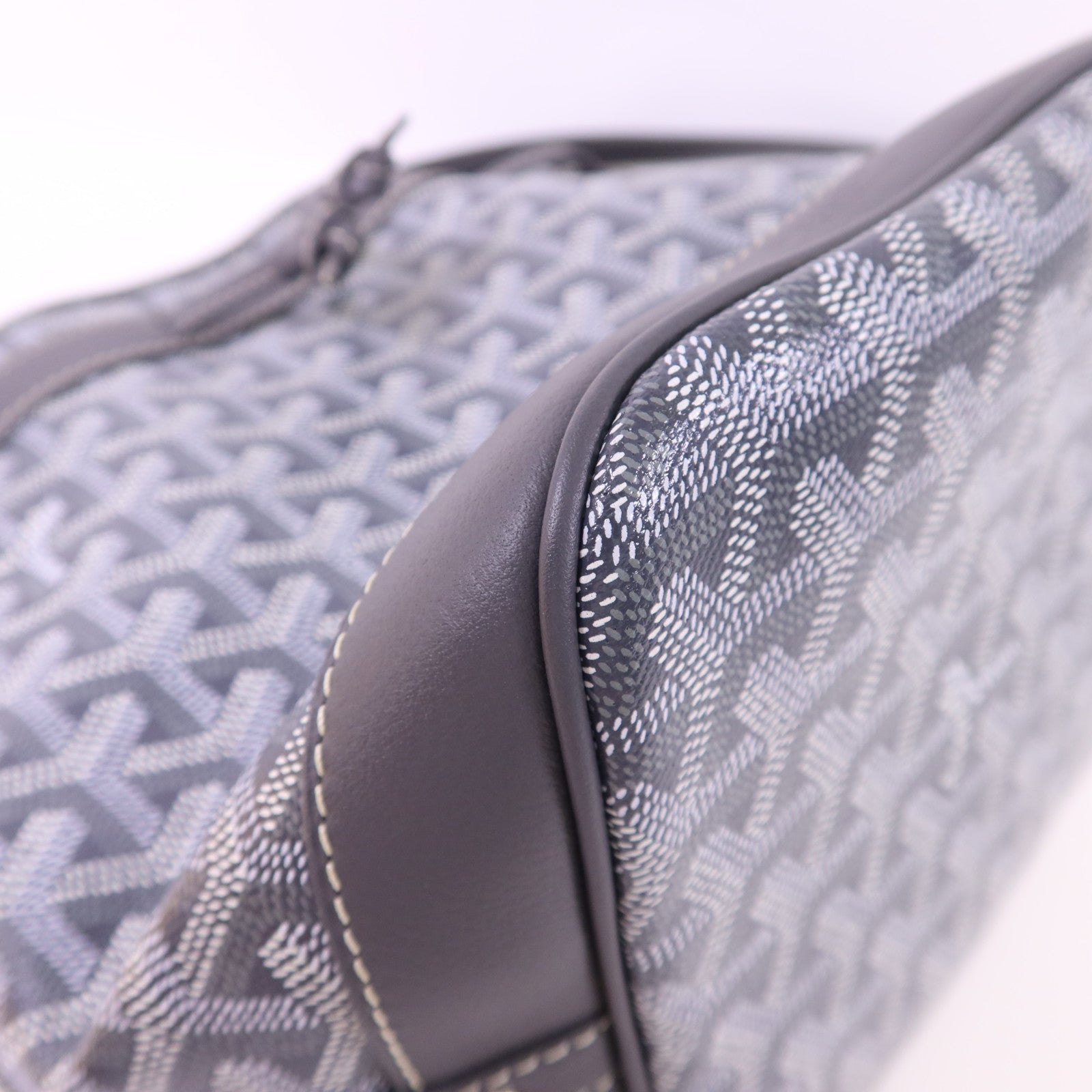 GOYARD 塗層帆布Petit Flot PM Bucket Bag銀扣肩背袋