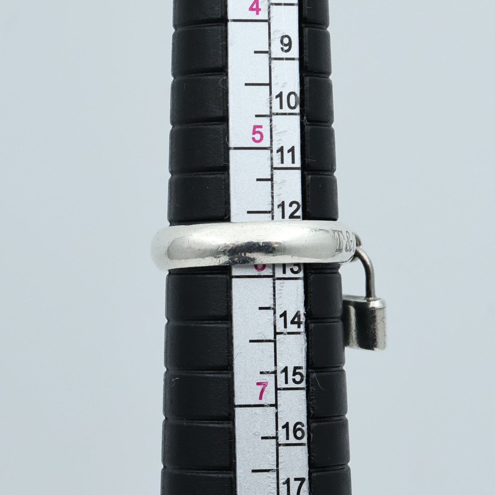 TIFFANY＆CO 【激減優惠】925/837純銀Lock Ring戒指US#5.75