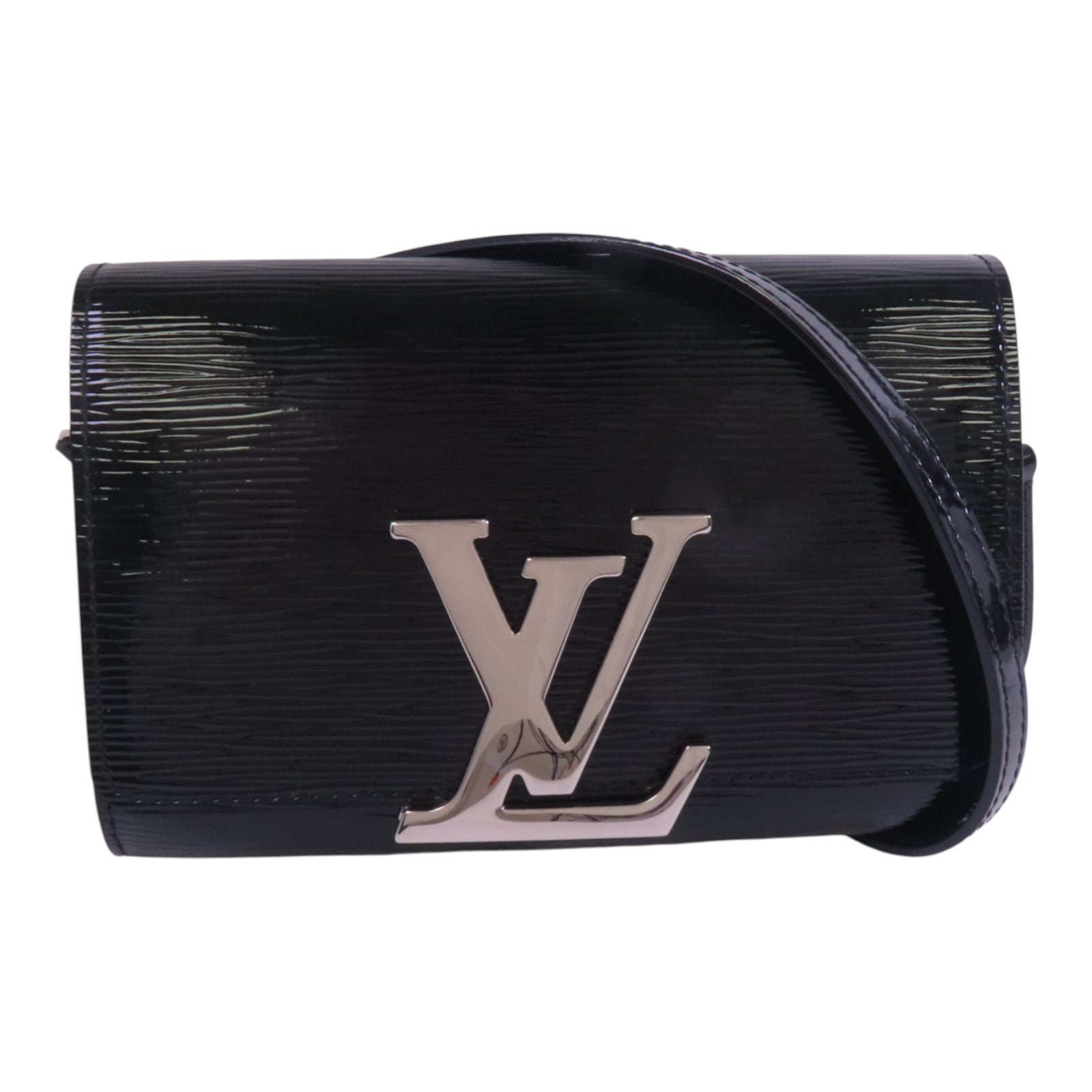 LOUIS VUITTON Epi Leather Pochette Louise PM銀扣肩背袋