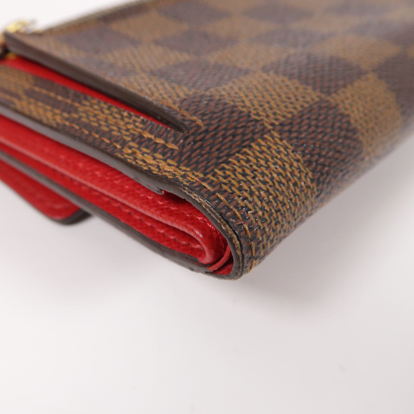 LOUIS VUITTON 【激減優惠】Damier Pottefeuille Koala Wallet金扣折疊錢包啡色