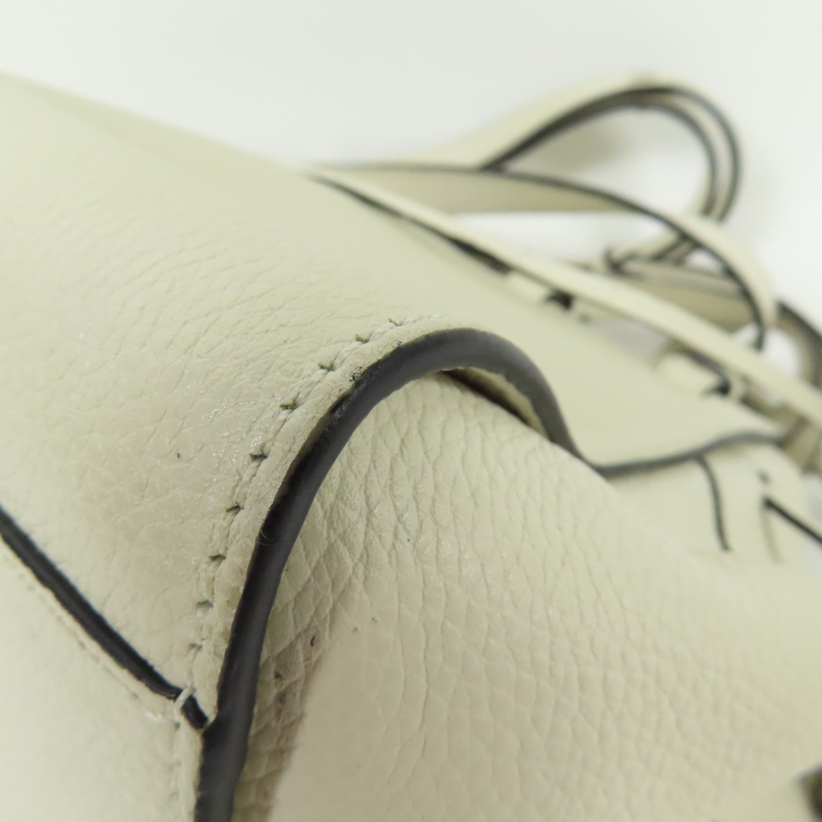 LOEWE 牛皮皮革Mini Hammock銀扣手挽肩背兩用袋