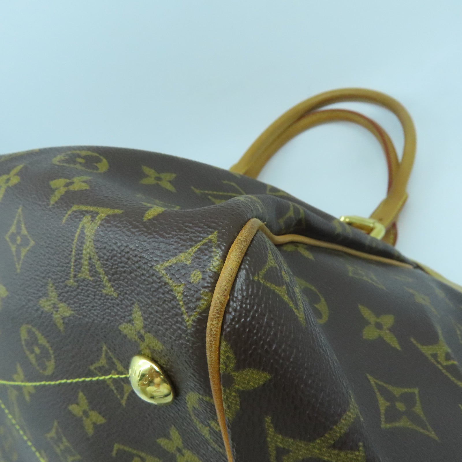 LOUIS VUITTON 【激減優惠】Monogram Tivoli GM金扣手挽袋啡色