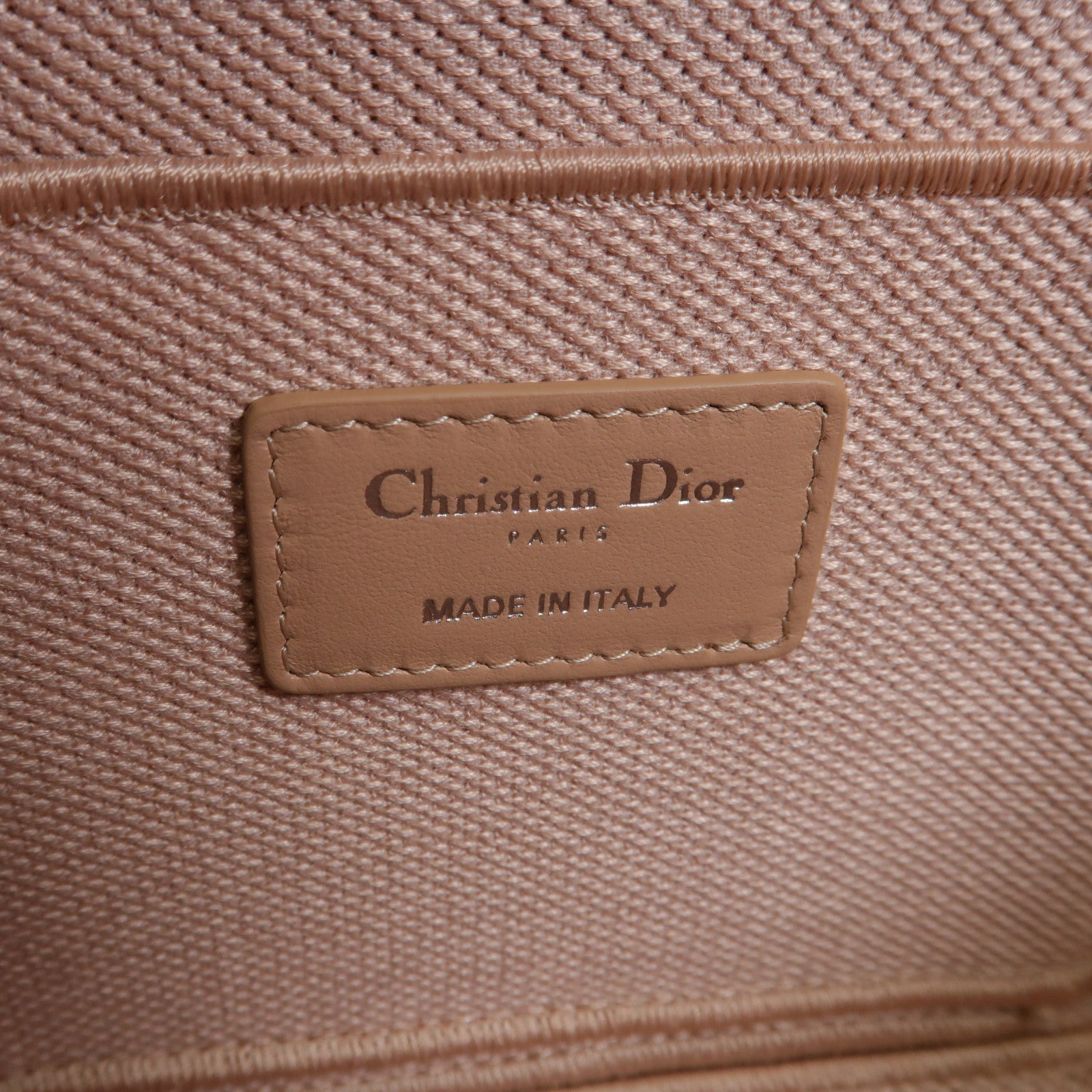 Dior SHW Vanity Bag Makeup Bag Cosmetic Bag Canvas Pink