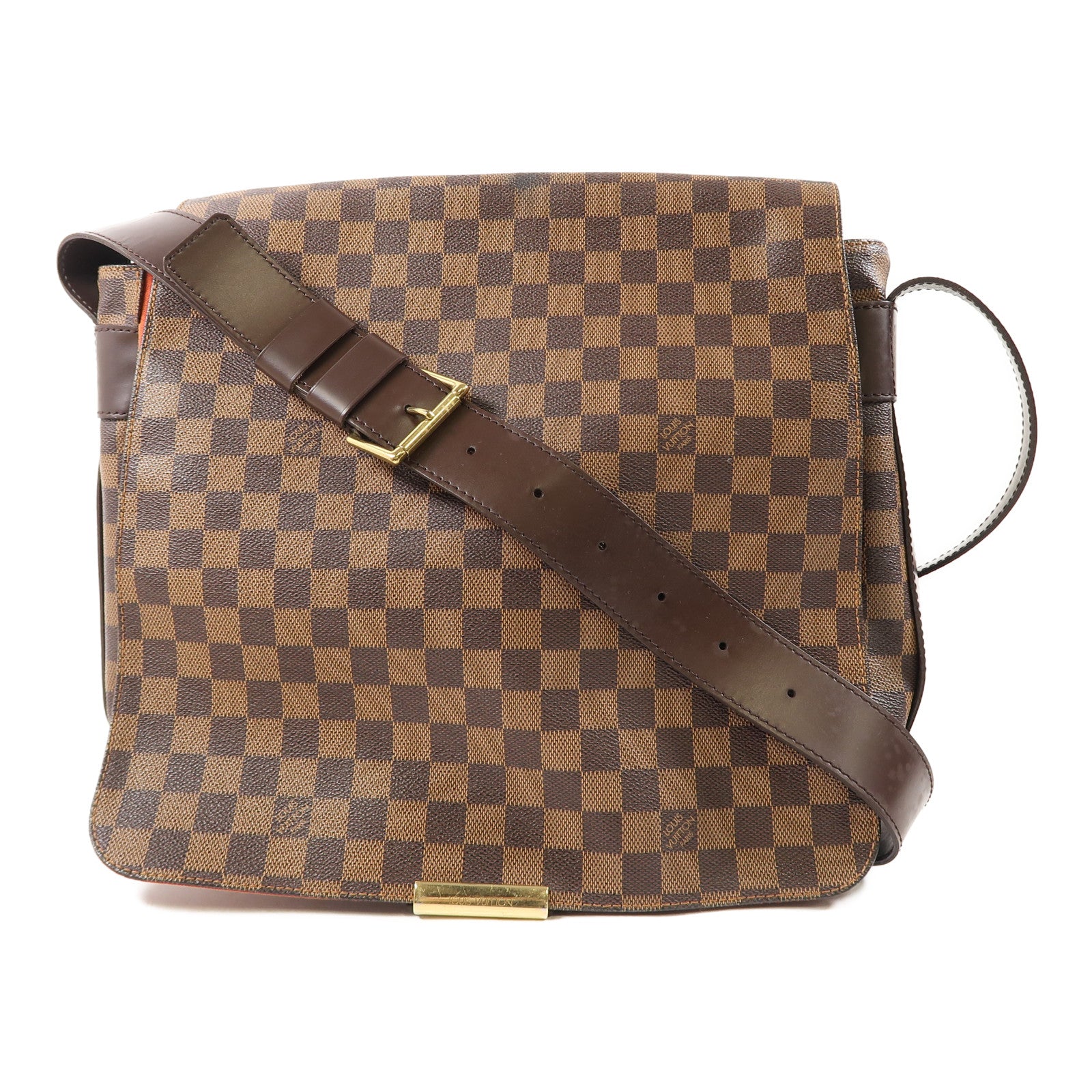 LOUIS VUITTON Damier Ebene Bastille金扣肩背袋啡色