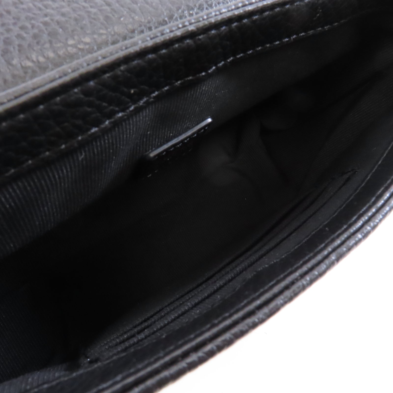 Furla 【激減優惠】Raffia/牛皮皮革Shoulder Bag金扣肩背袋黑色/米色