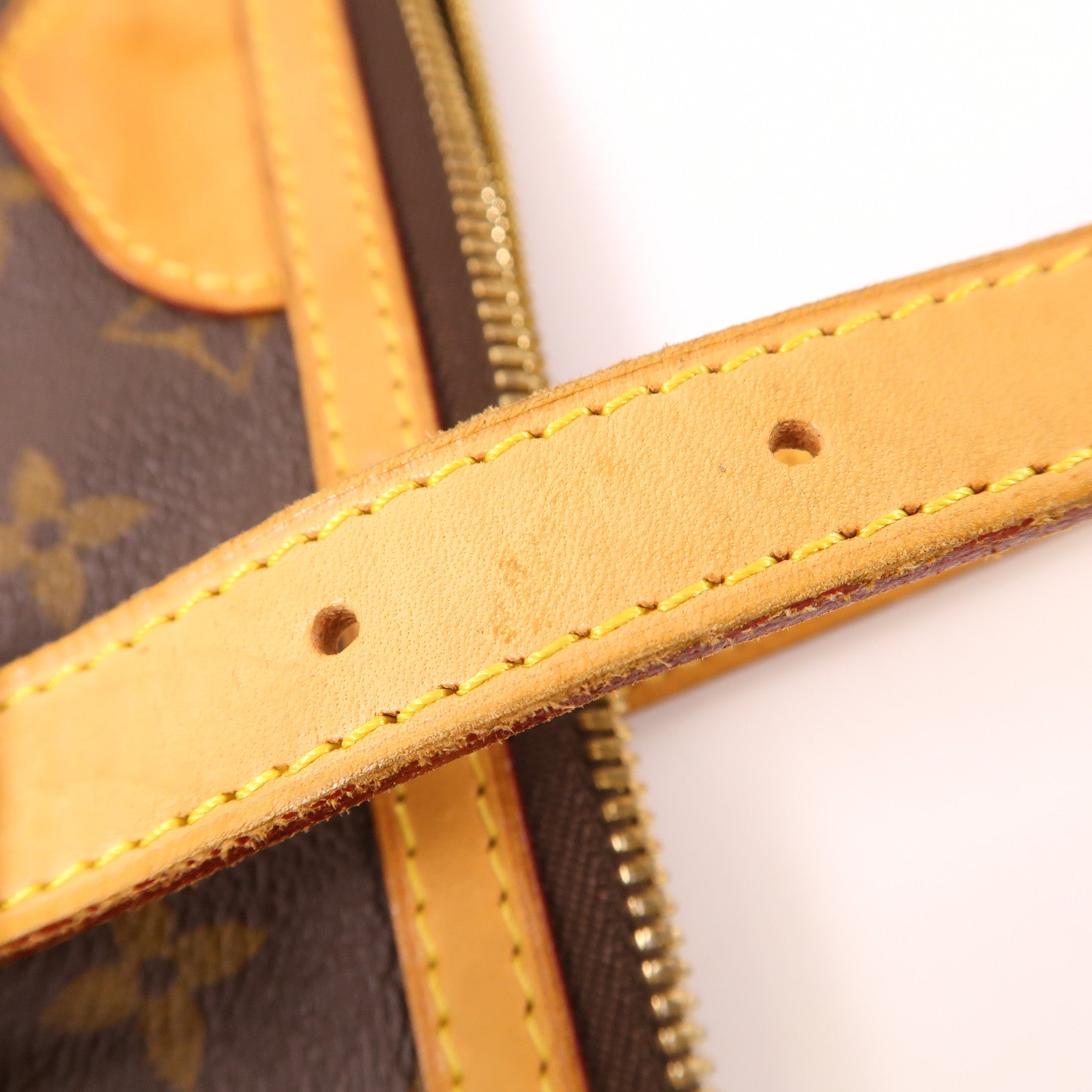 LOUIS VUITTON Monogram Palermo GM金扣手挽肩背兩用袋棕色