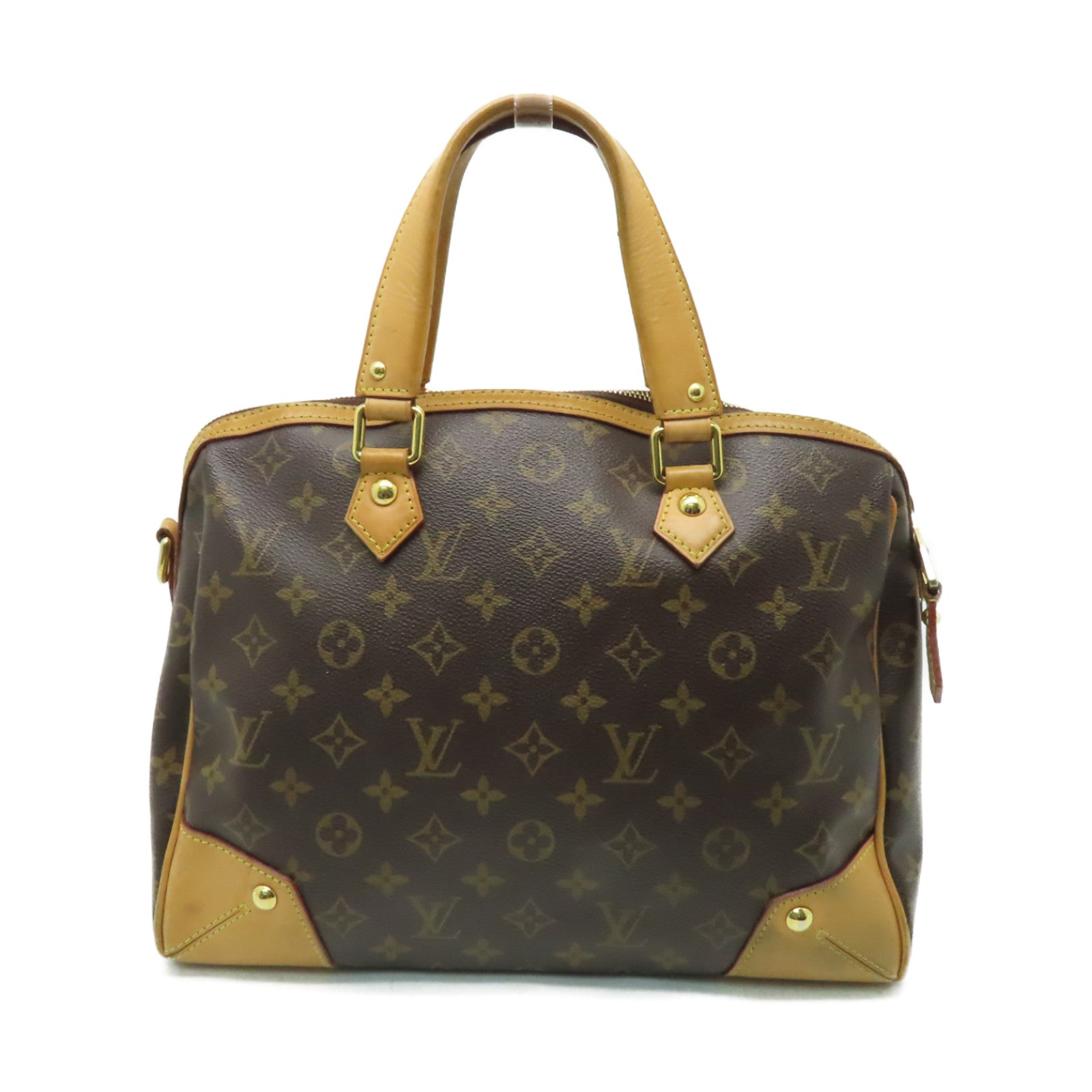 LOUIS VUITTON 【激減優惠】Monogram Retiro PM金扣手挽肩背兩用袋棕色