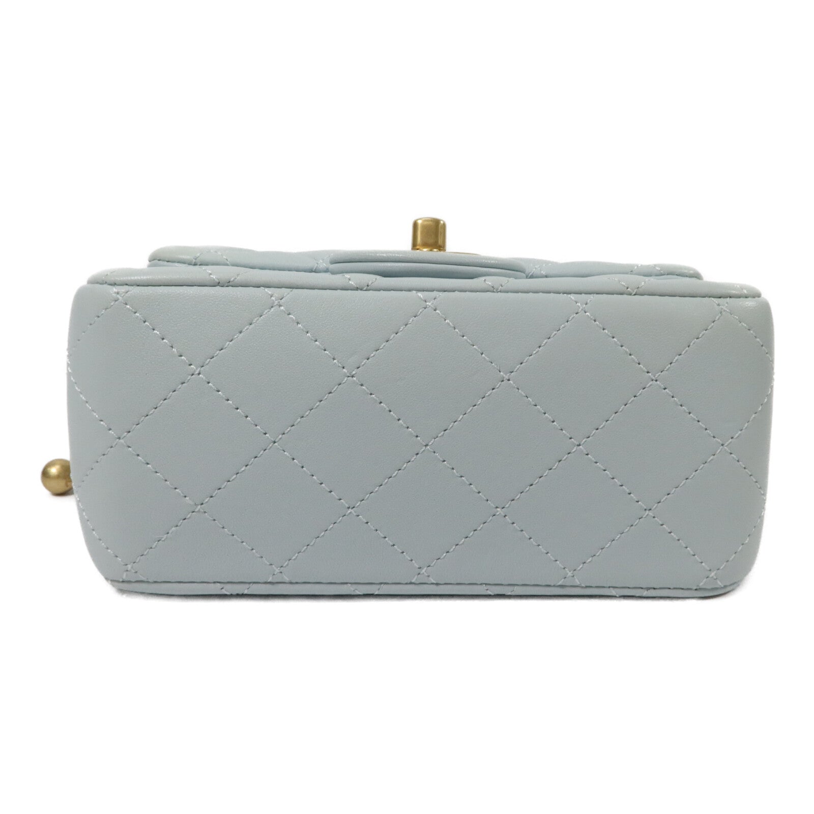 CHANEL 羊皮皮革Classic 17 Gold Ball鏈帶肩背袋