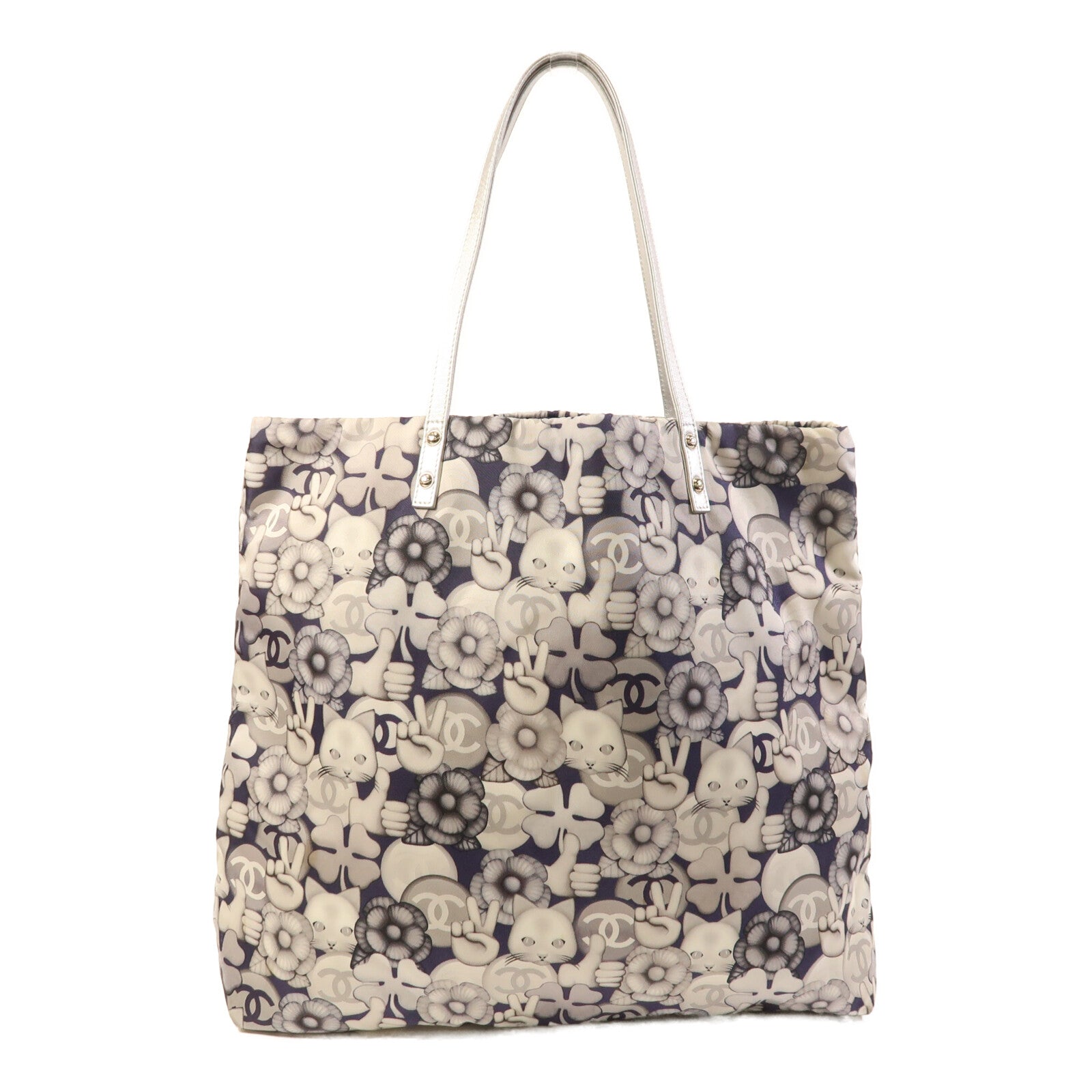 CHANEL 帆布Tote Bag肩背袋